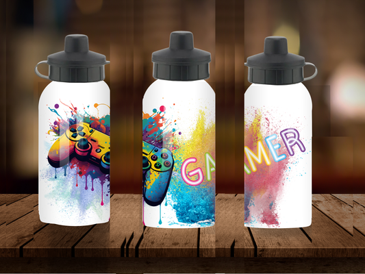 600ml Aluminium Water Bottle - Gaming