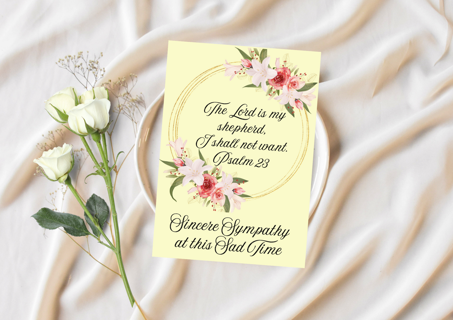 Sincere Sympathy - The Lord Is My Shepherd Psalm 23