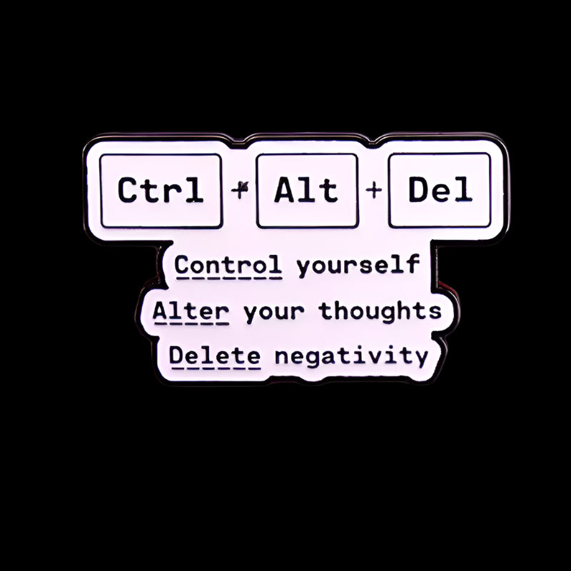 "Control, Alt, Delete" Pin