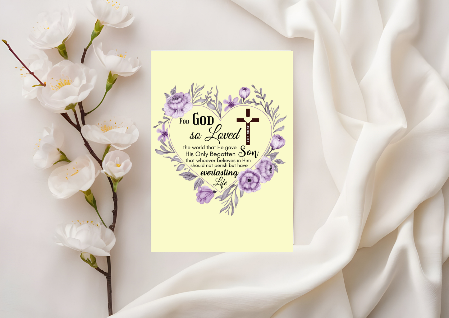 Scripture Card - John 3:16 For God So Loved The World