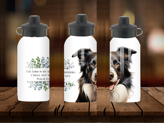 600ml Aluminium Water Bottle - The Lord Is My Shepherd Psalm 23:1