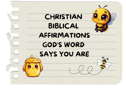 30 Bible Affirmation Cards Primary School Age Version