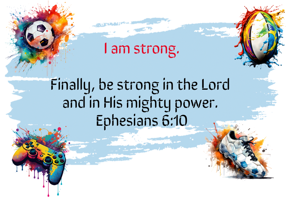 30 Bible Affirmation Cards For Teen Boy
