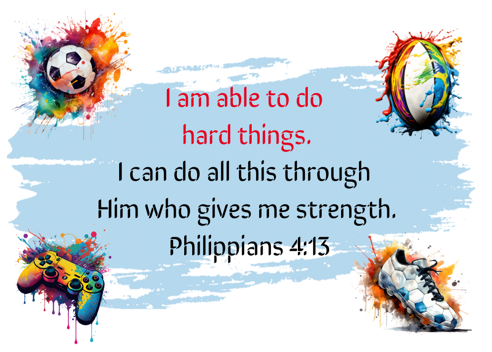 30 Bible Affirmation Cards For Teen Boy