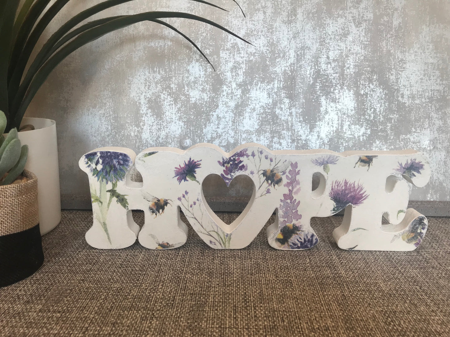 HOPE Written Word Wooden Freestanding Plaque 29x9cm