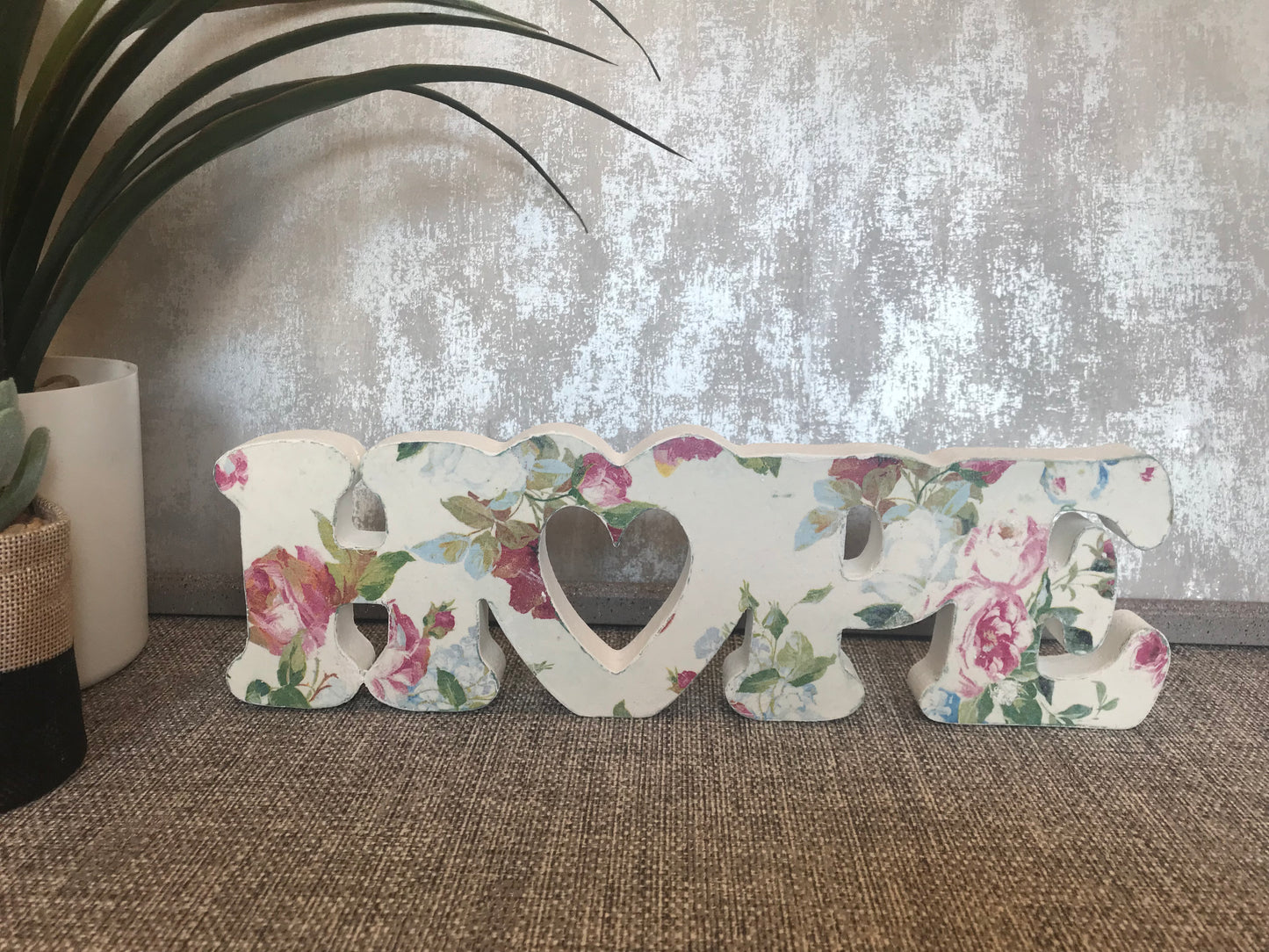 HOPE Written Word Wooden Freestanding Plaque 29x9cm