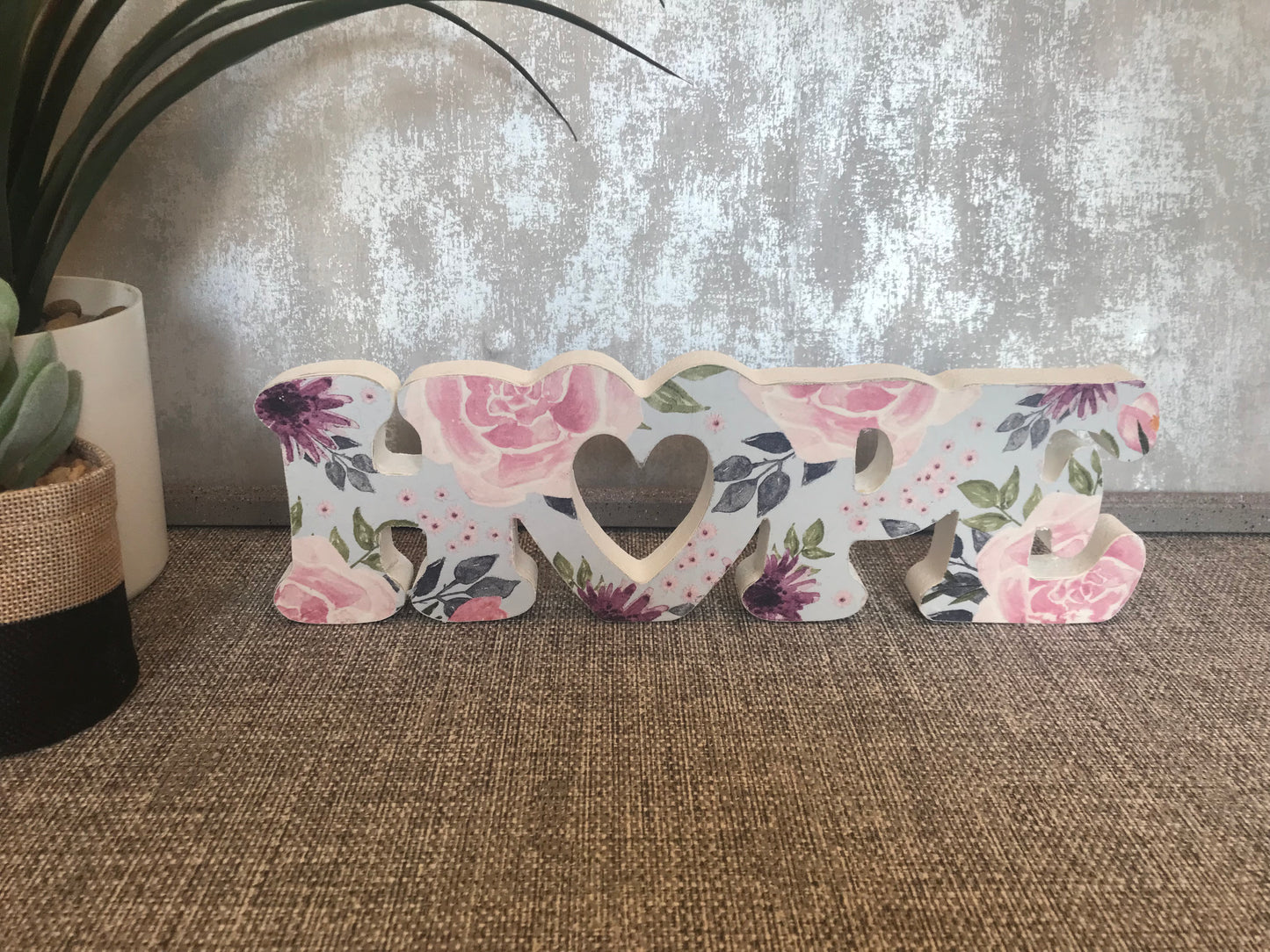 HOPE Written Word Wooden Freestanding Plaque 29x9cm