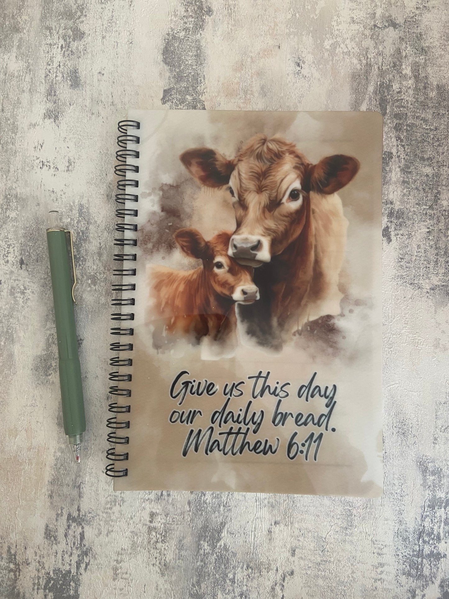 Notebook A5 Give Us This Day Our Daily Bread Matthew 6:11