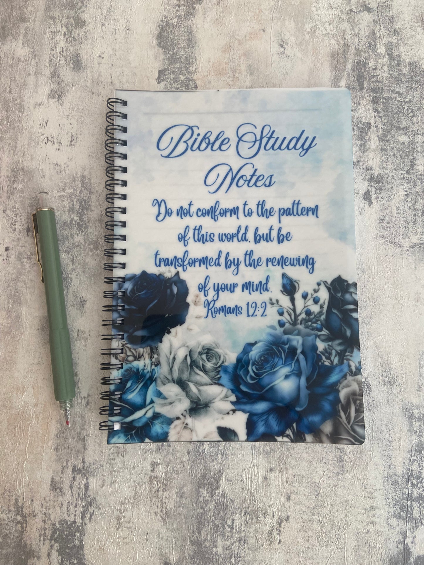 Notebook A5 Bible Study Notes Do Not Conform to the Pattern of this World Romans 12:2