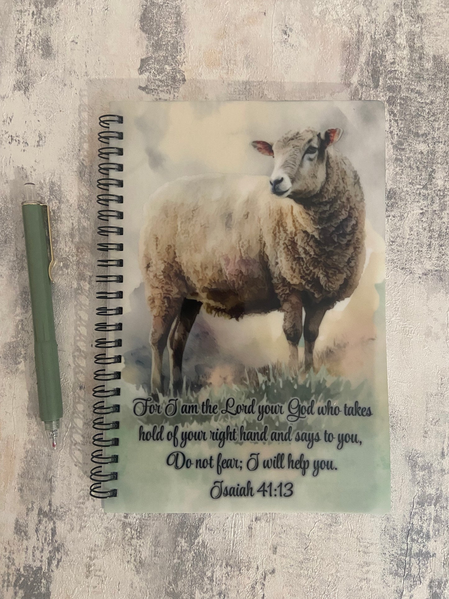Notebook A5 Do Not Fear I Will Help You Isaiah 41:13 Sheep