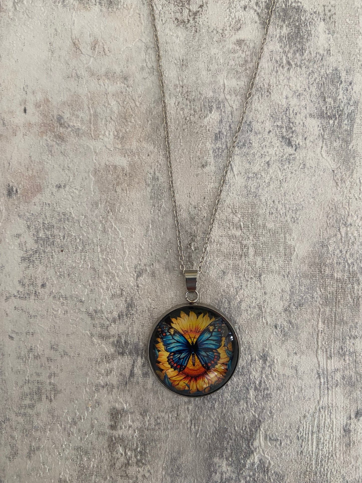 Sunflower Pendant Necklace (60cm chain) 10 variations