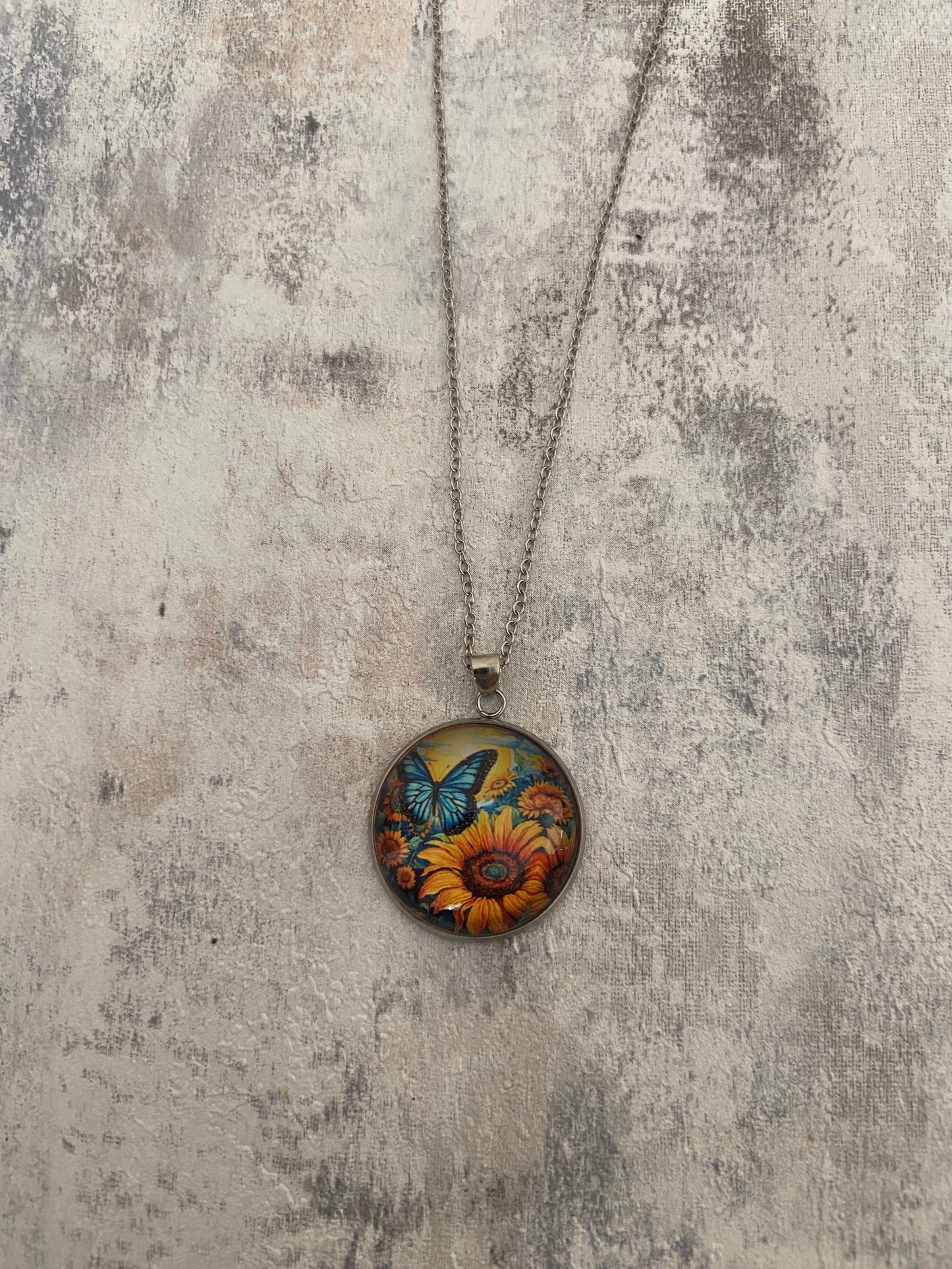 Sunflower Pendant Necklace (60cm chain) 10 variations