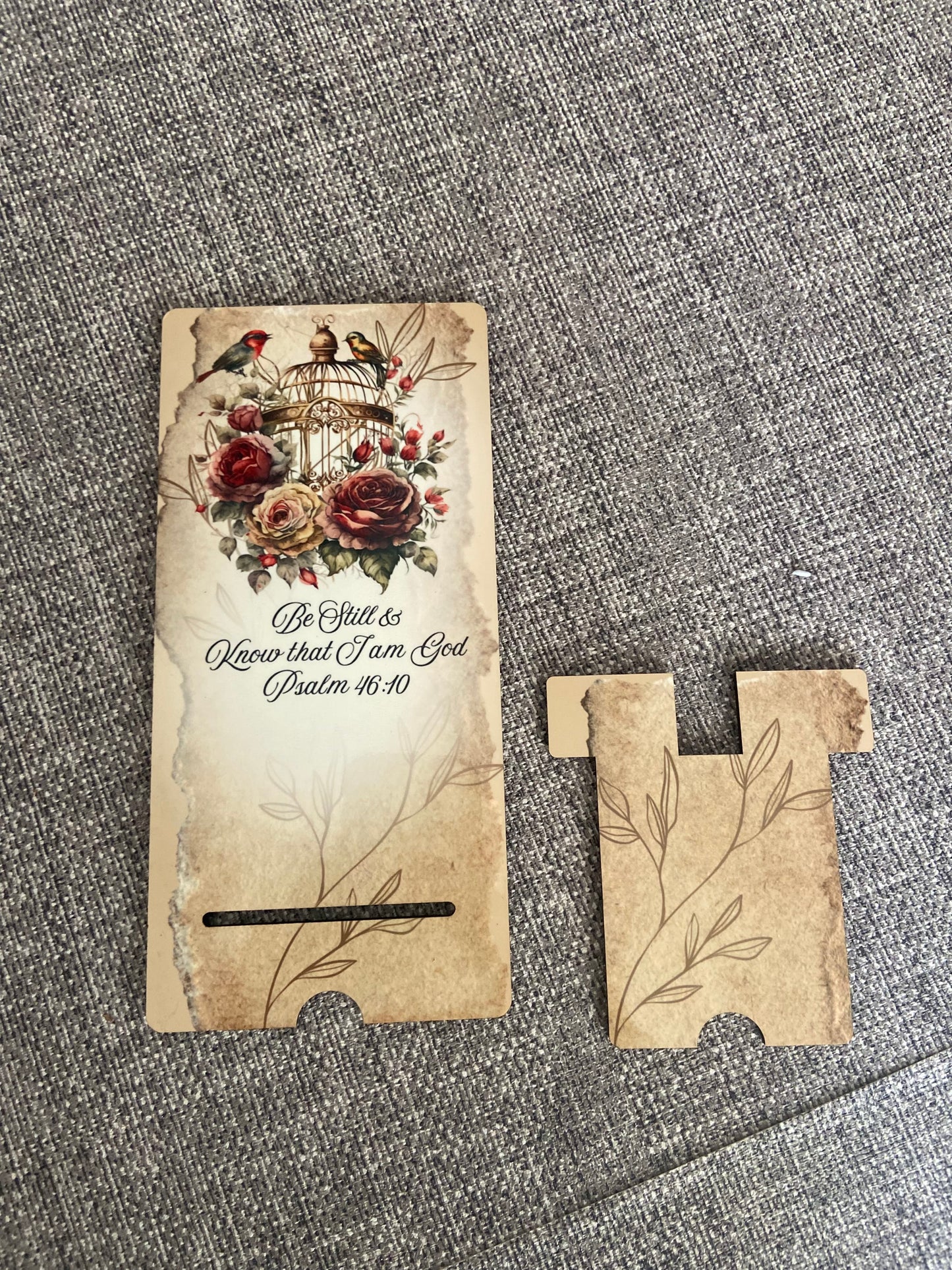 Mobile Phone Stand MDF - Be Still & Know Psalm 46:10