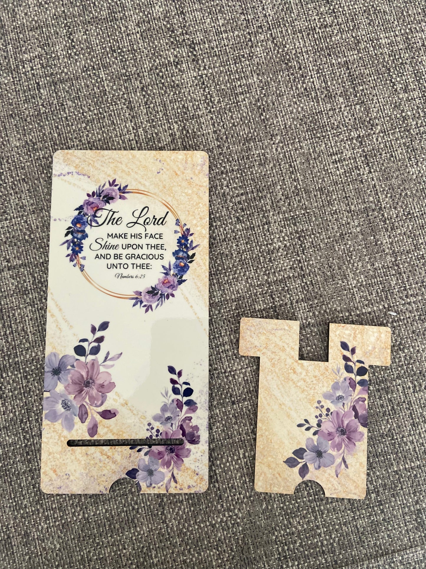 Mobile Phone Stand MDF - The Lord Make His Face Shine On You Numbers 6:25
