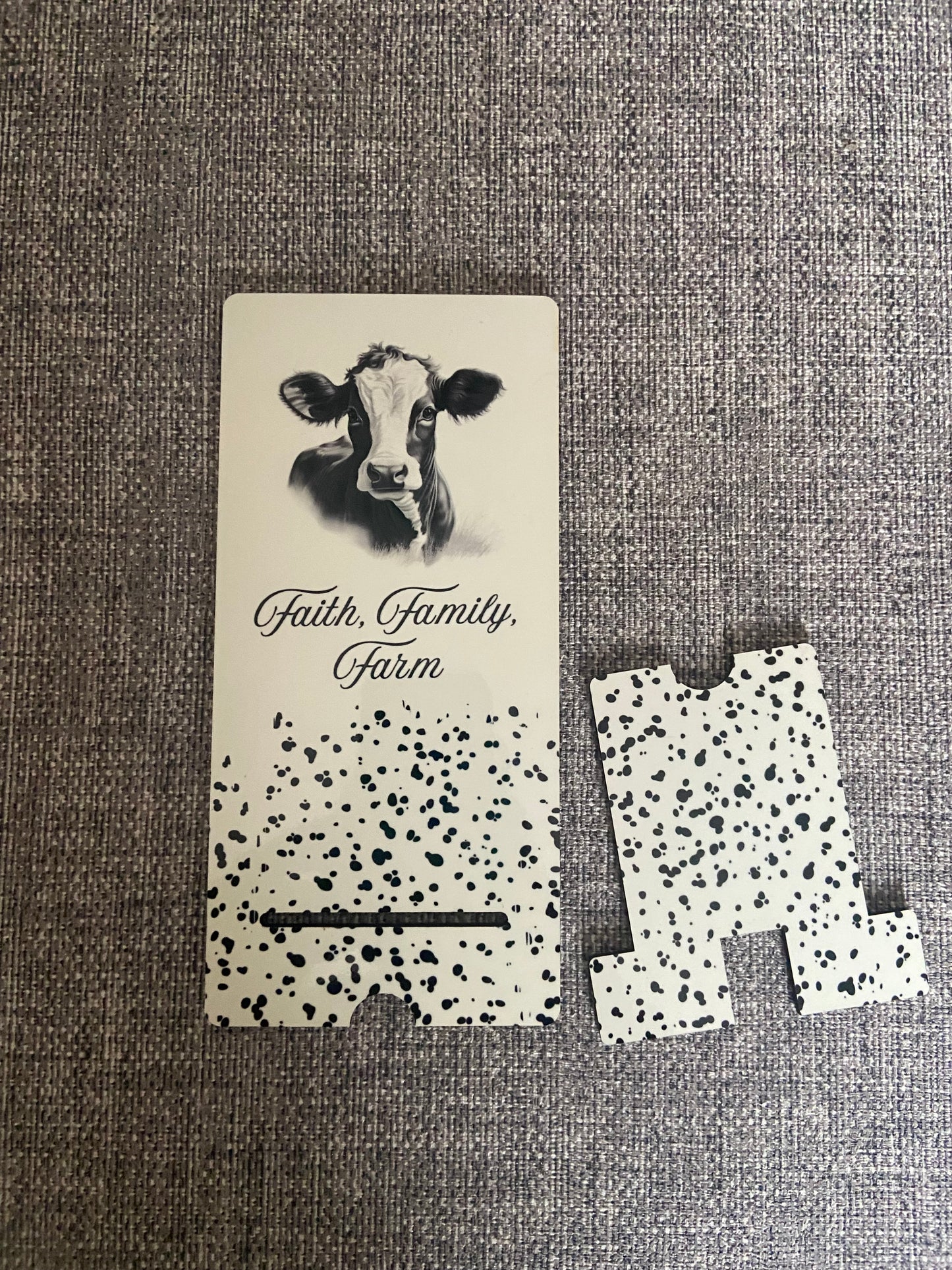 Mobile Phone Stand MDF - Cow Faith Family Farm