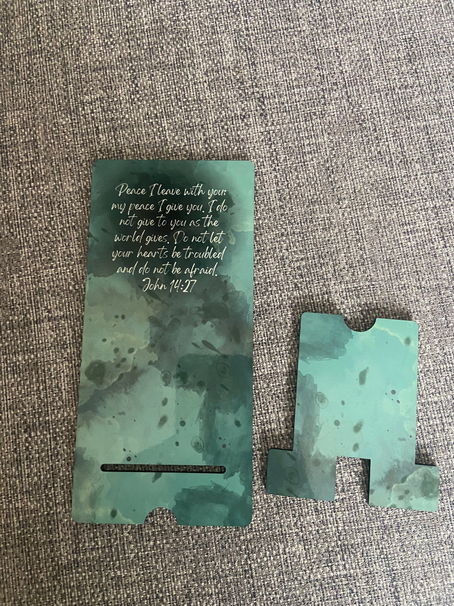 Mobile Phone Stand MDF - Peace I Give You John 14:27