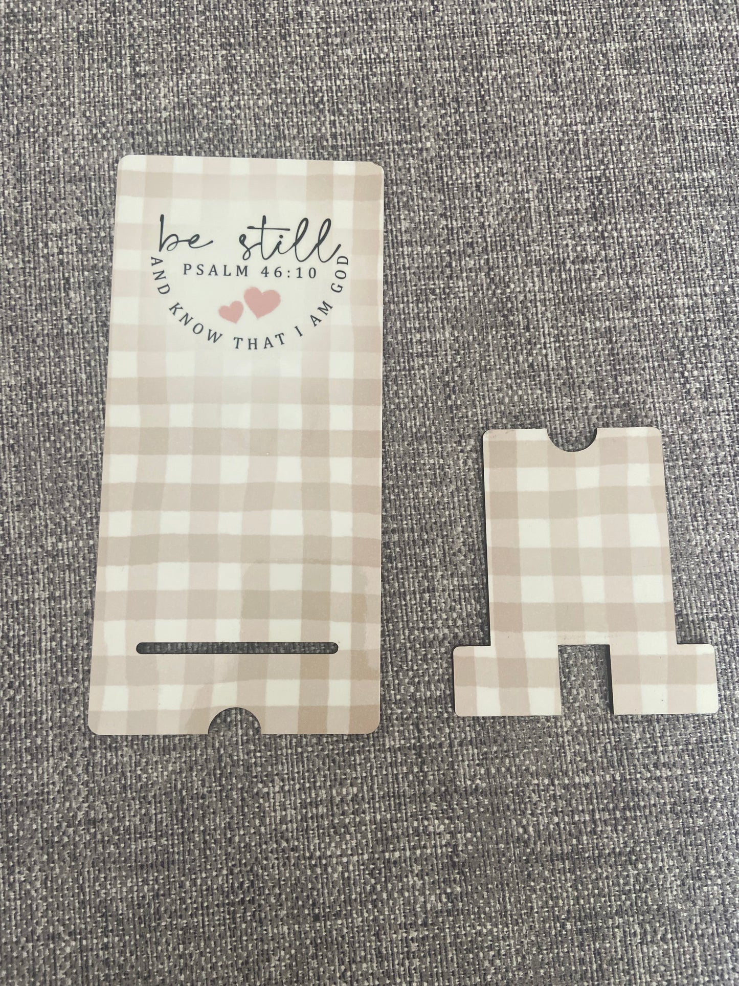 Mobile Phone Stand MDF - Be Still & Know That I Am God Psalm 46:10