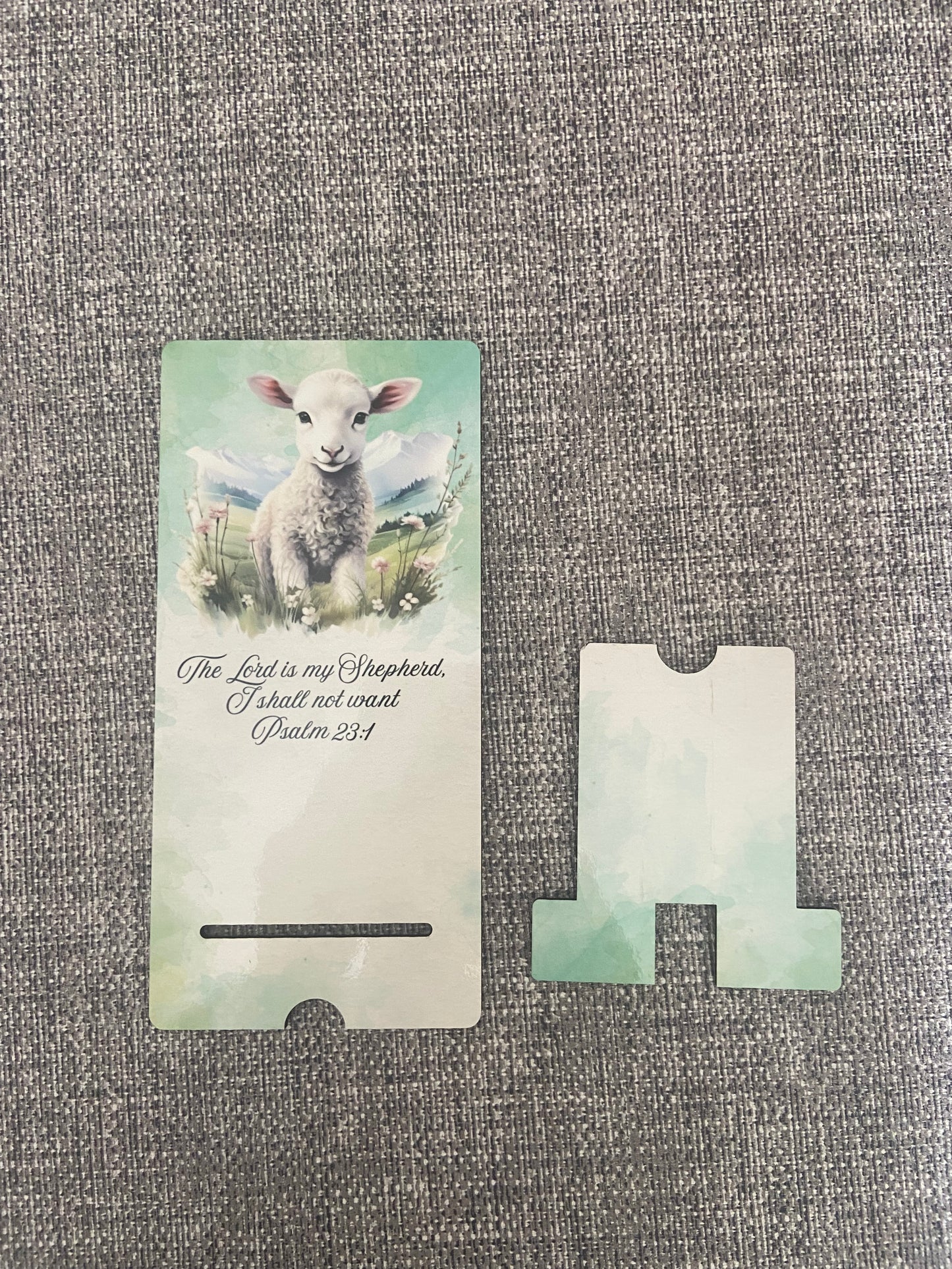 Mobile Phone Stand MDF - The Lord Is My Shepherd Psalm 23:1
