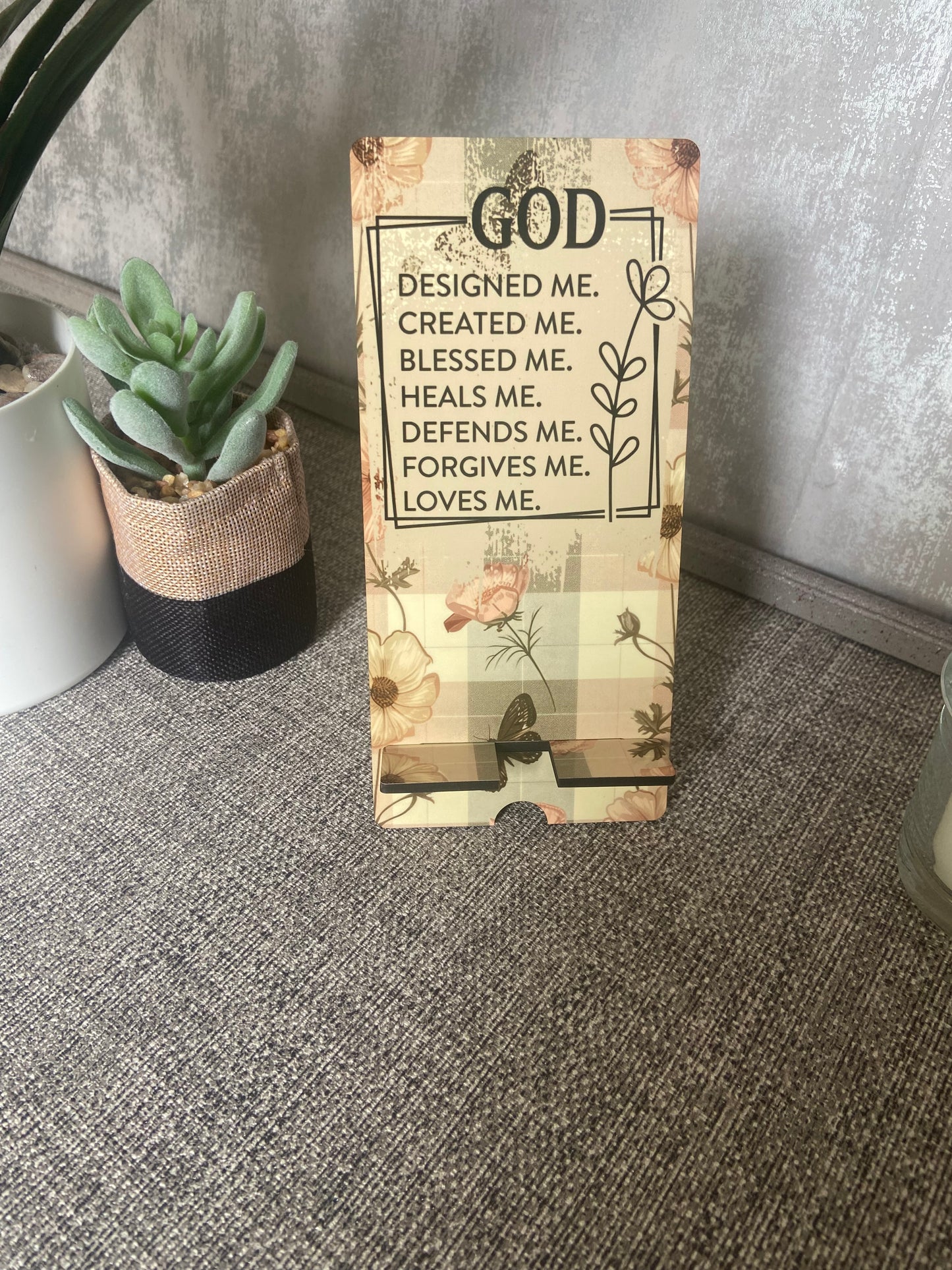 Mobile Phone Stand MDF - God....