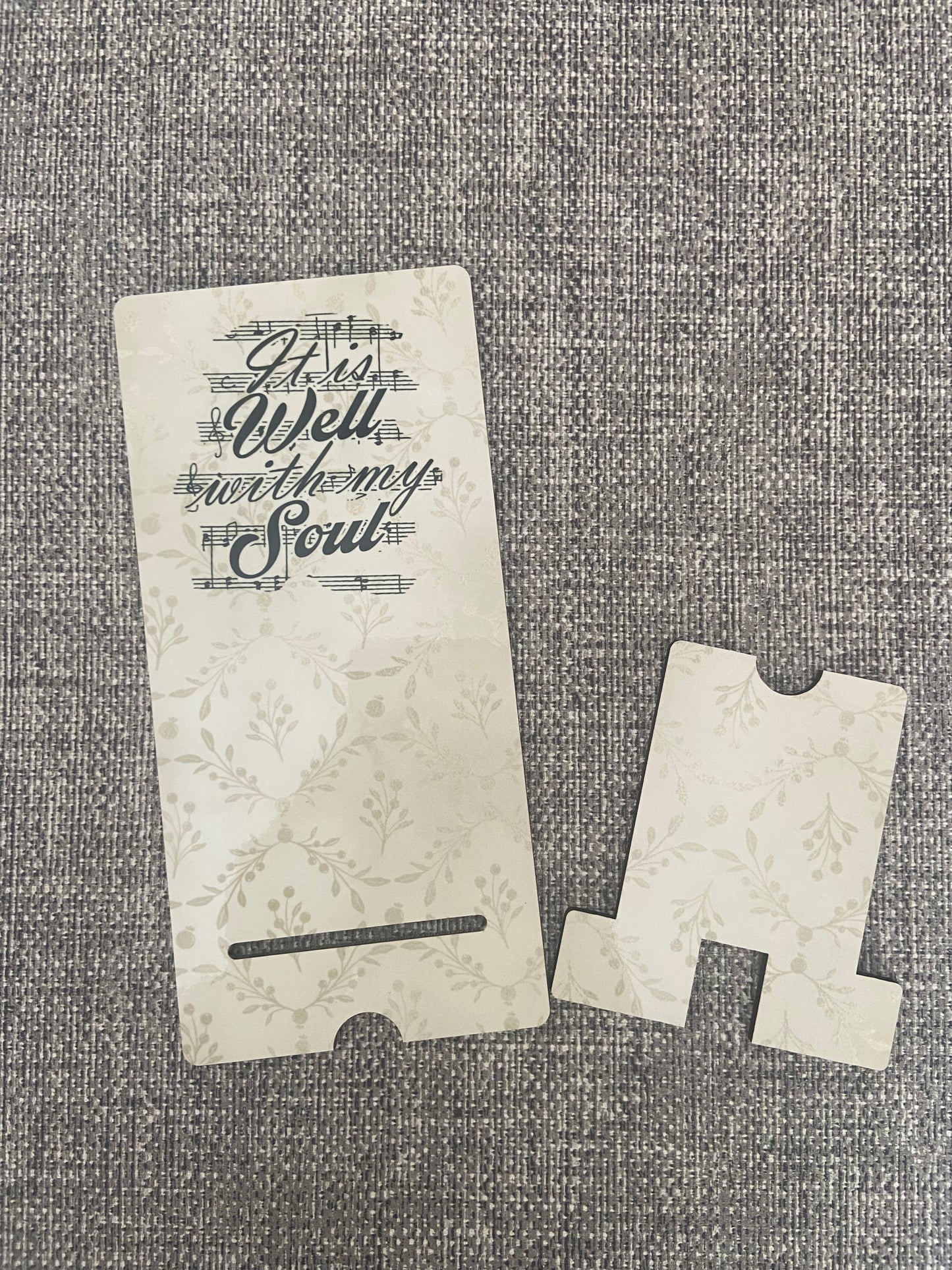 Mobile Phone Stand MDF - It Is Well With My Soul