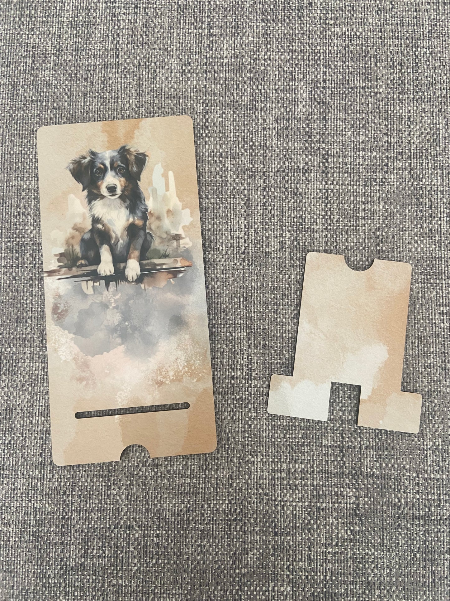 Mobile Phone Stand MDF - Dog