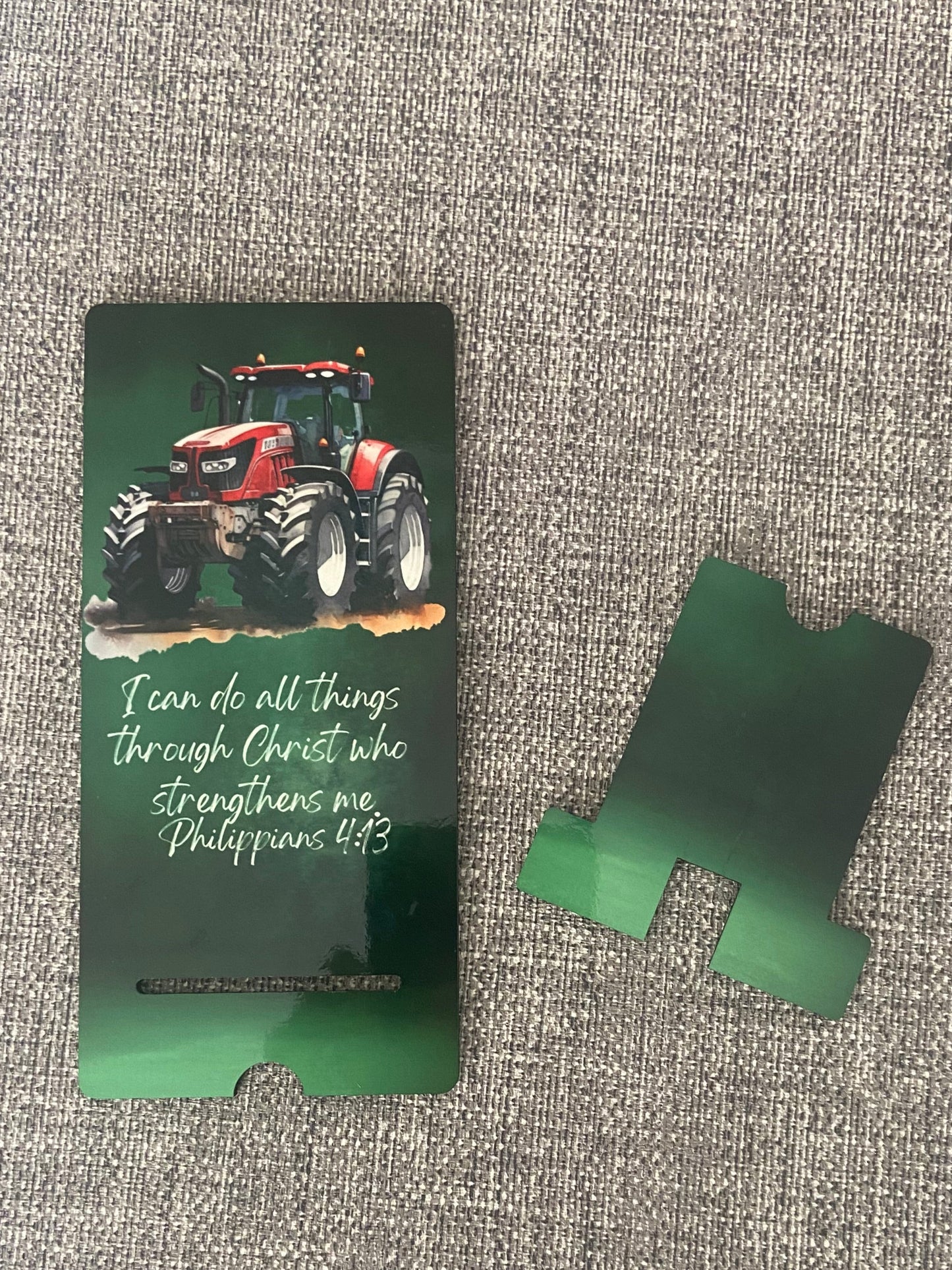 Mobile Phone Stand MDF - I Can Do All Things Through Christ Philippians 4:13