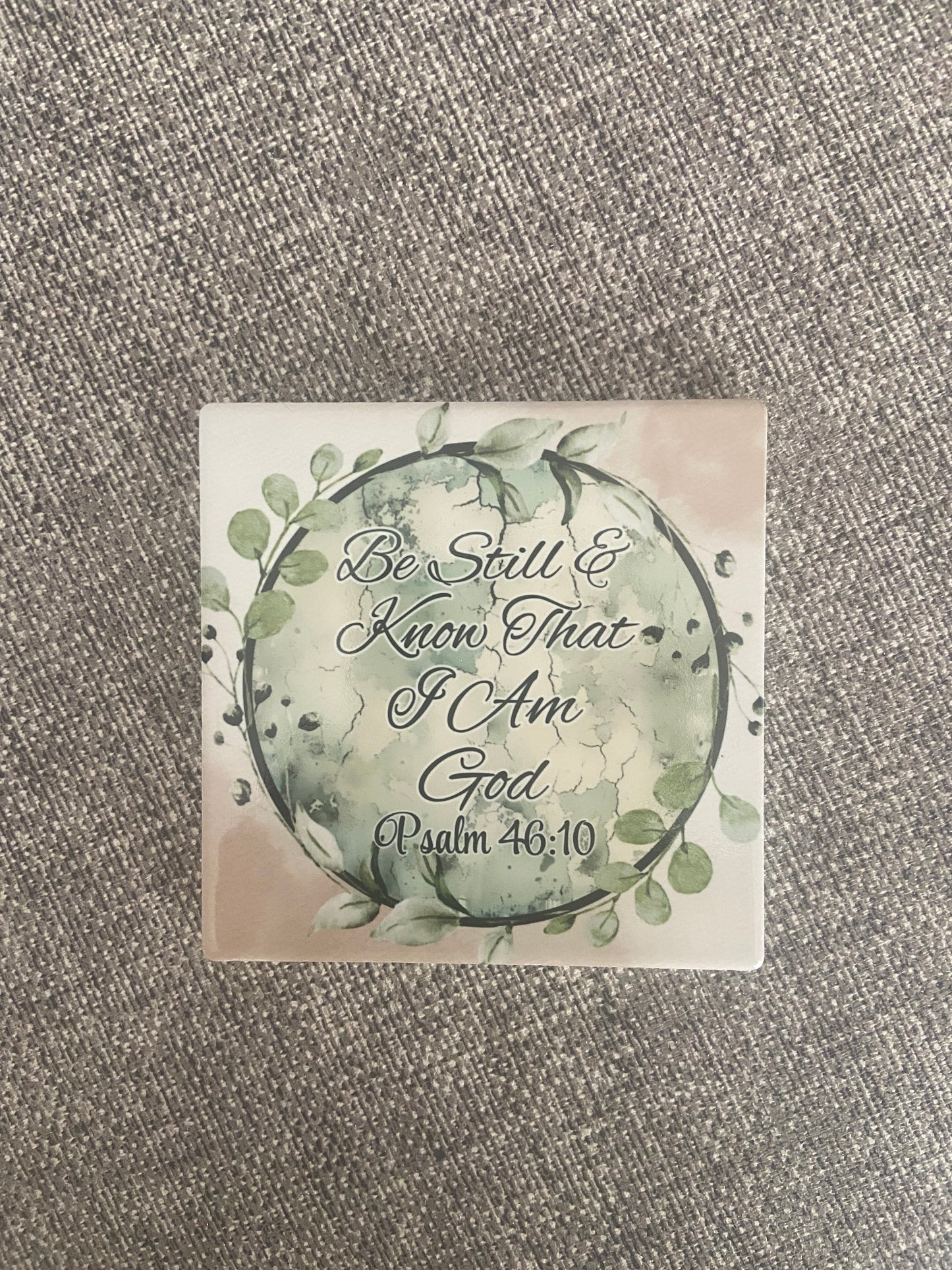 Be Still & Know That I Am God Psalm 46:10 Mug & Coaster Set