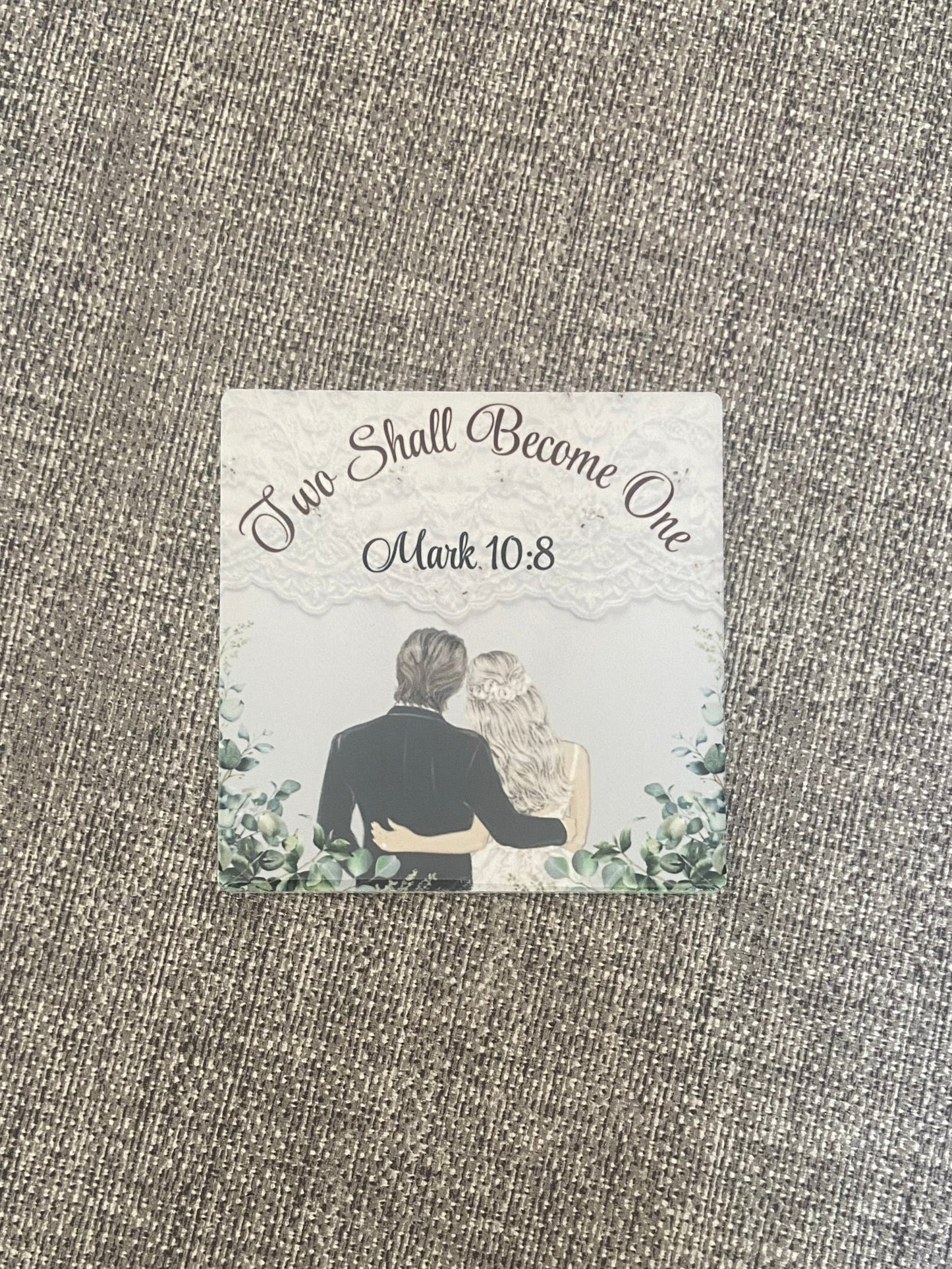 Two Shall Become One Mark 10:8 Mug & Coaster Set