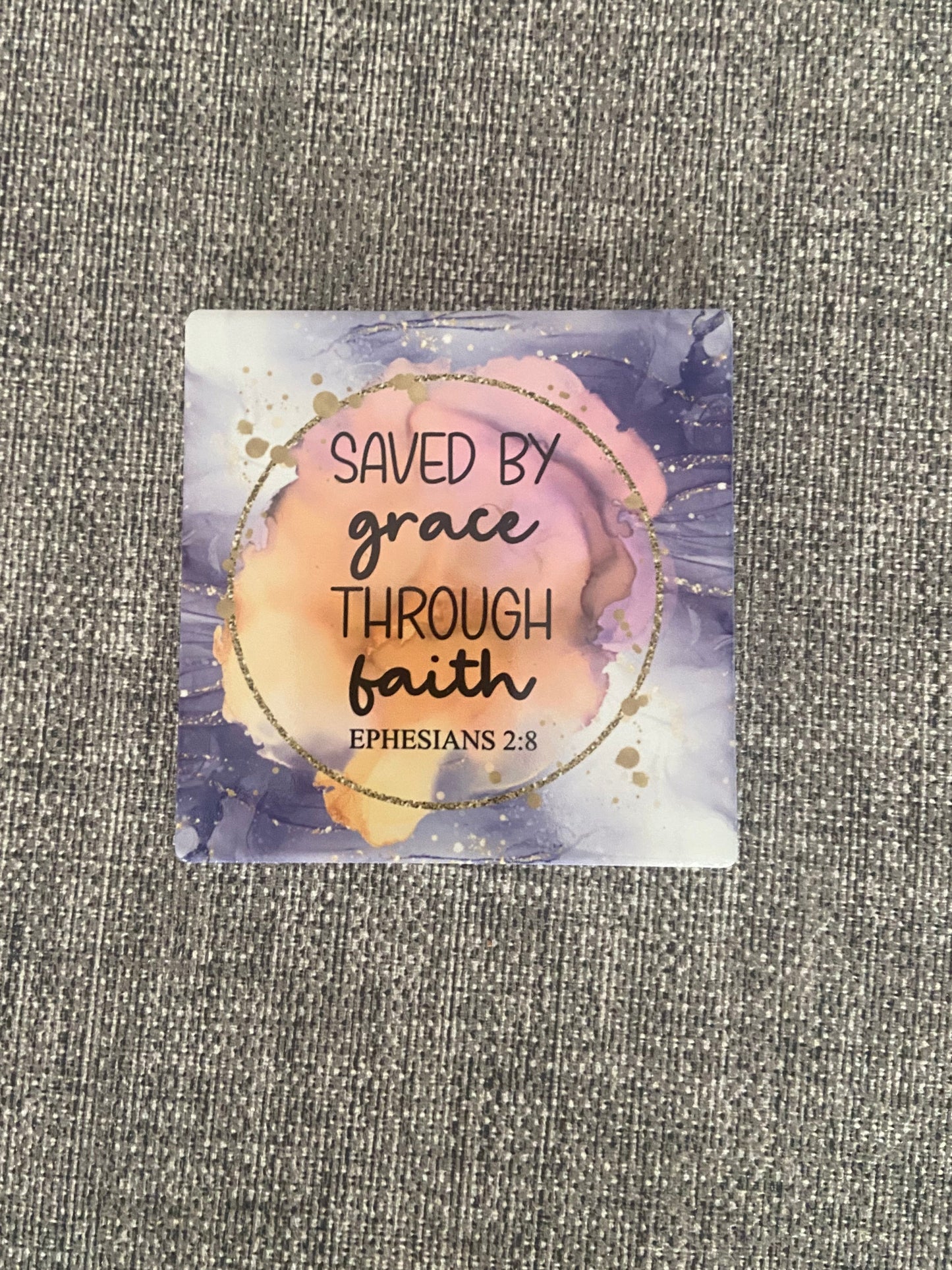 Saved By Grace Through Faith Ephesians 2:8 Mug & Coaster Set
