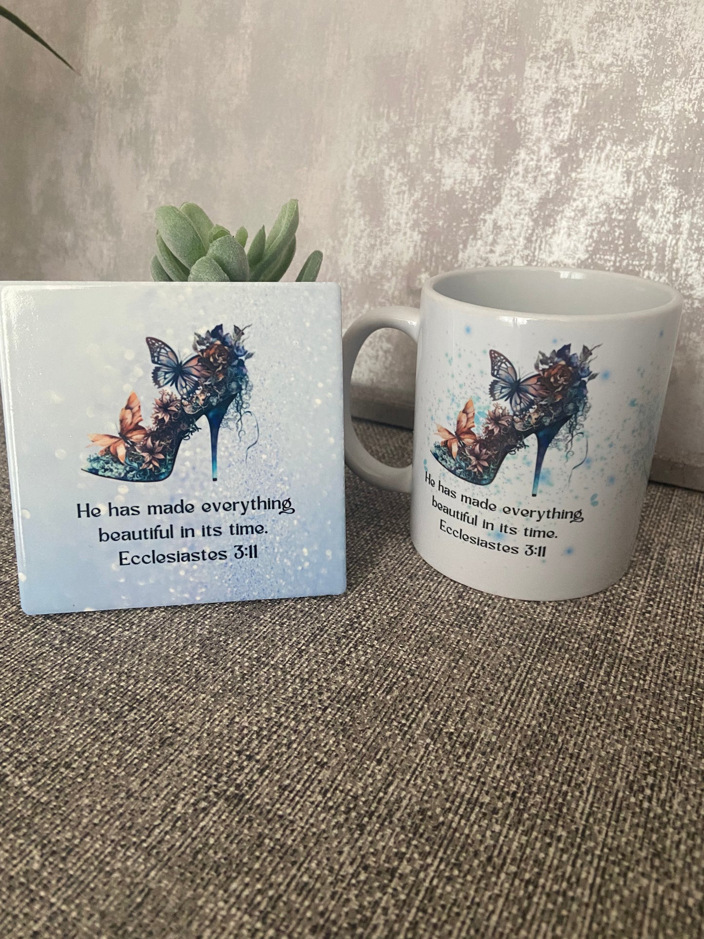 He Has Made Everything Beautiful Ecc 3:11 Mug & Coaster Set