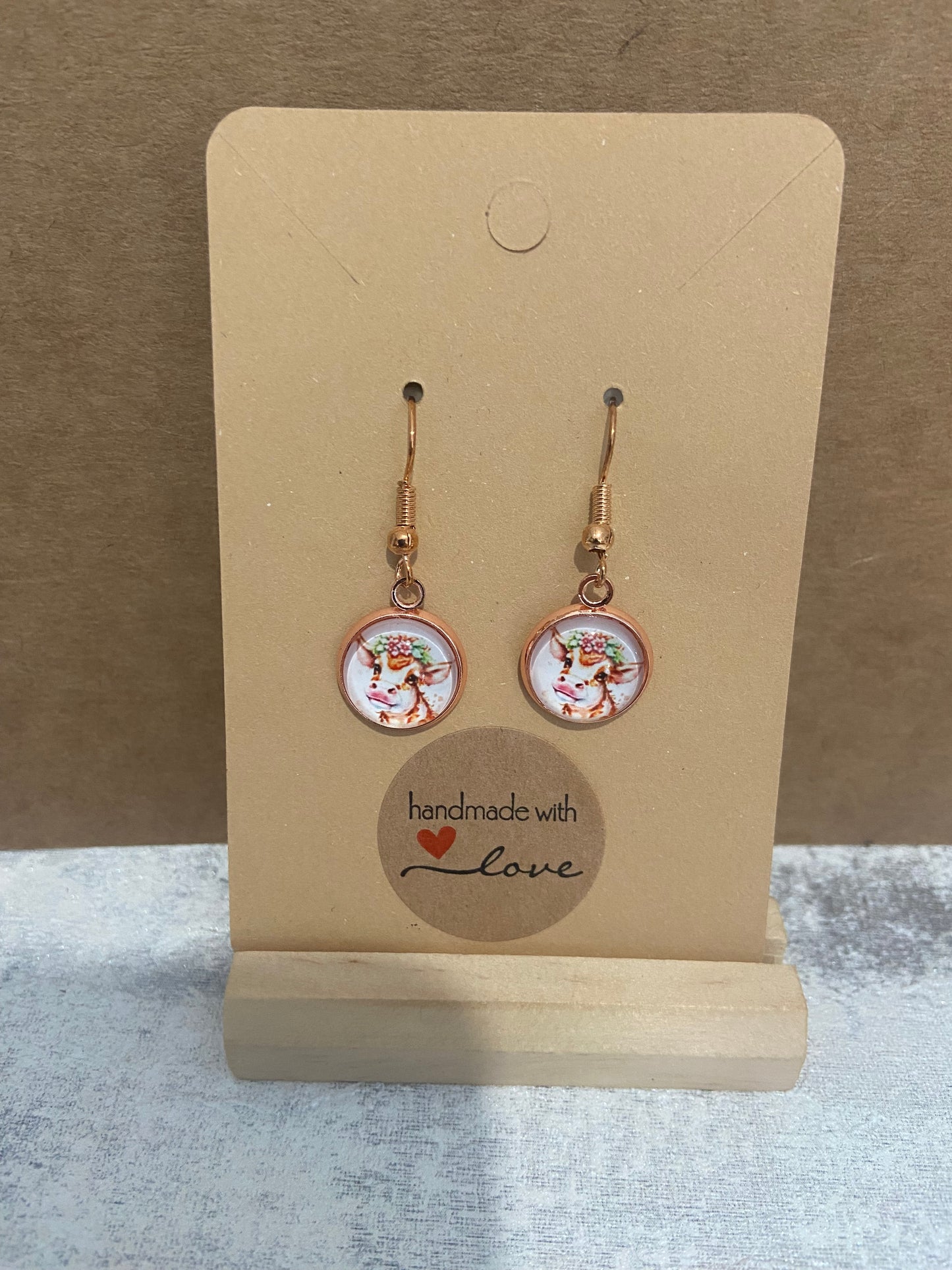 Rose Gold Dangle Earrings - Variations