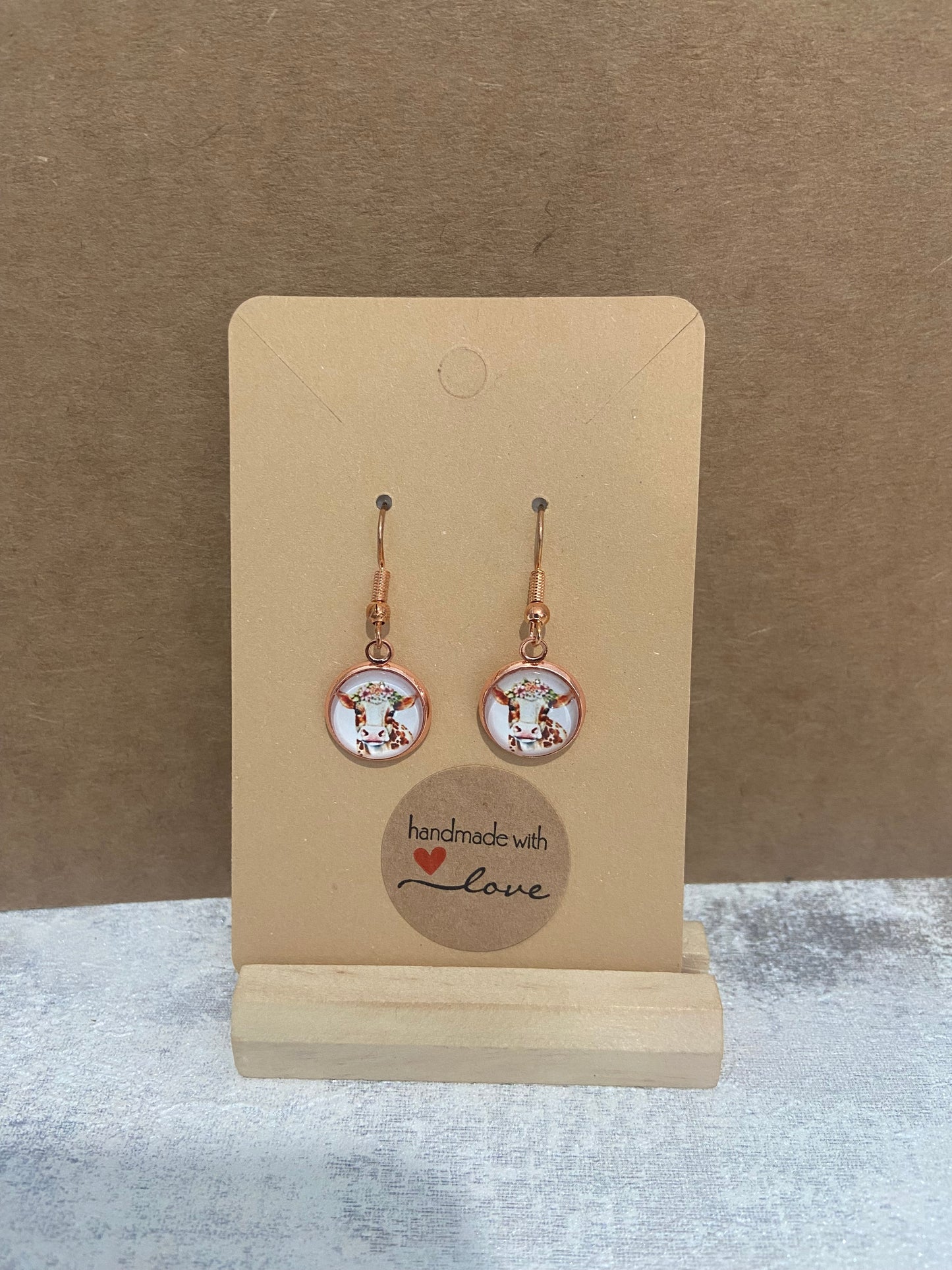 Rose Gold Dangle Earrings - Variations