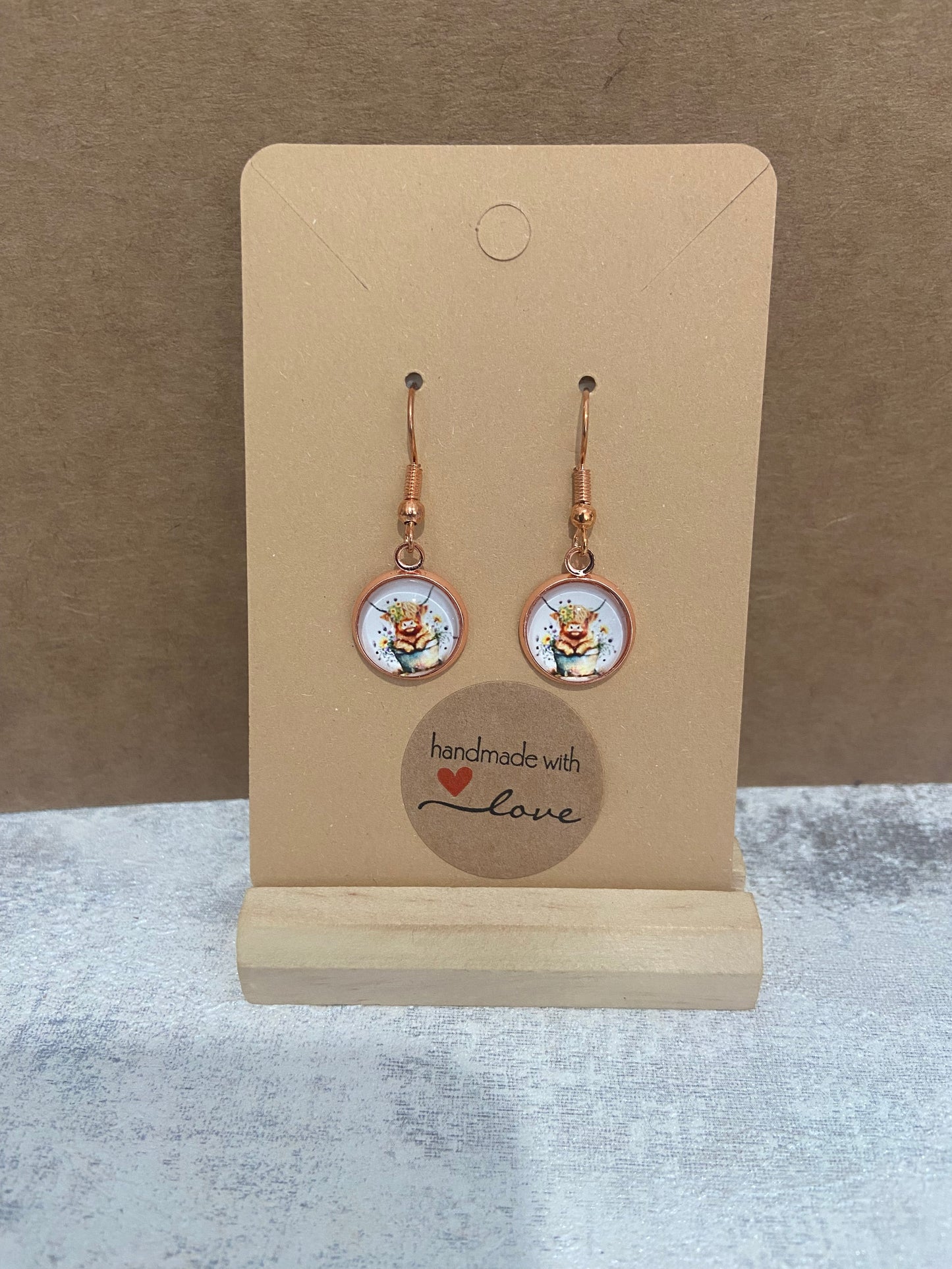 Rose Gold Dangle Earrings - Variations