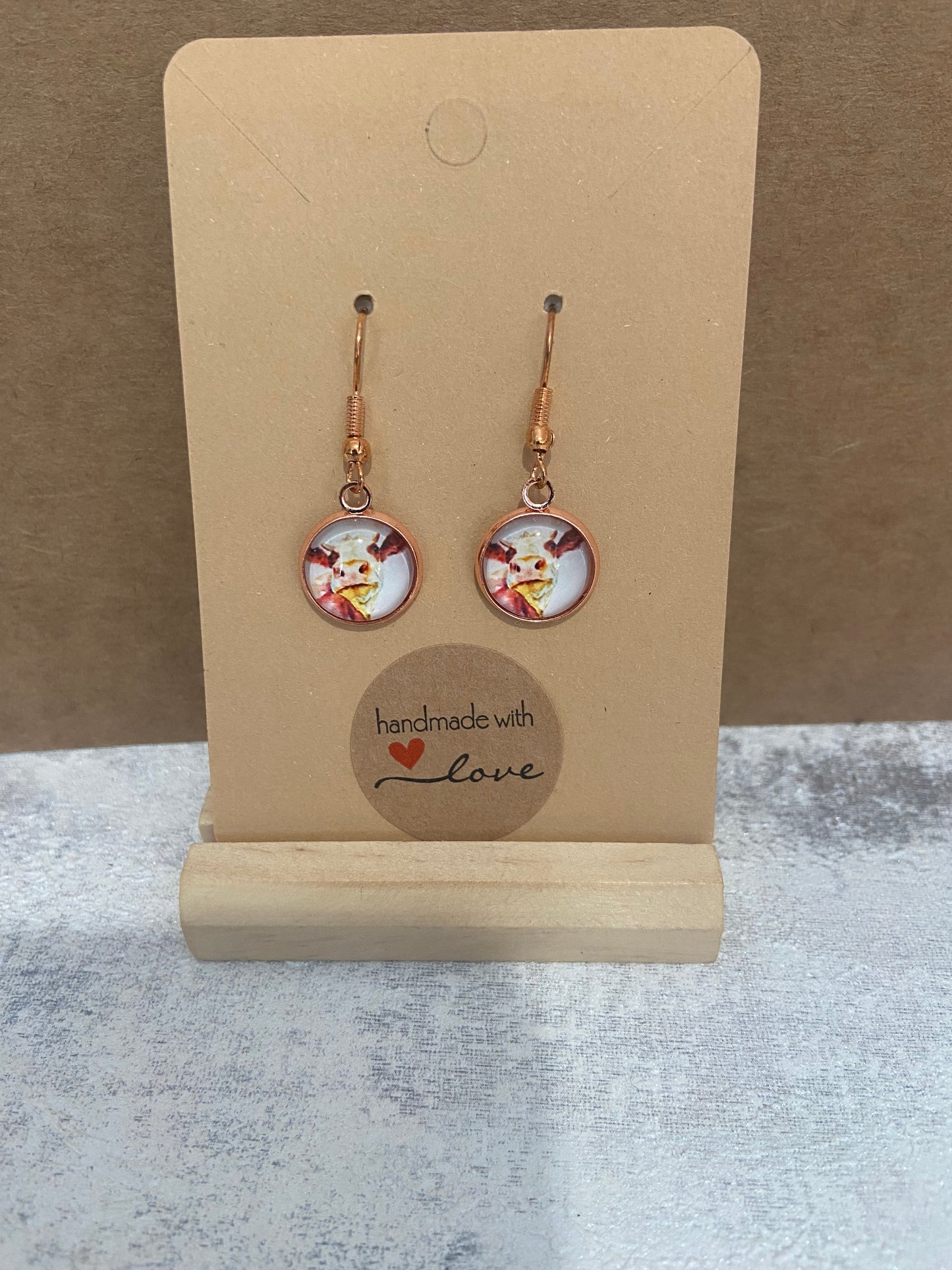 Rose Gold Dangle Earrings - Variations