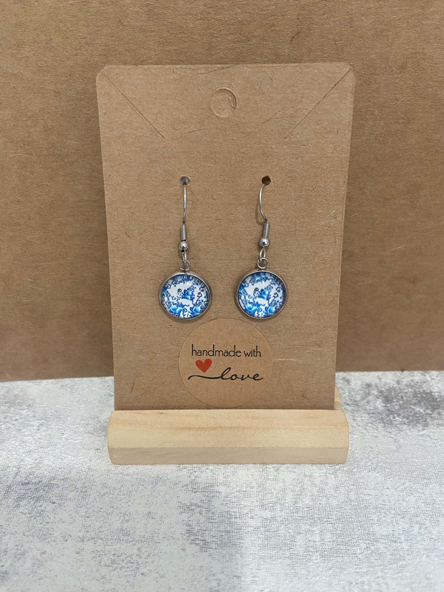 Blue/ White Pattern Earrings - Variations
