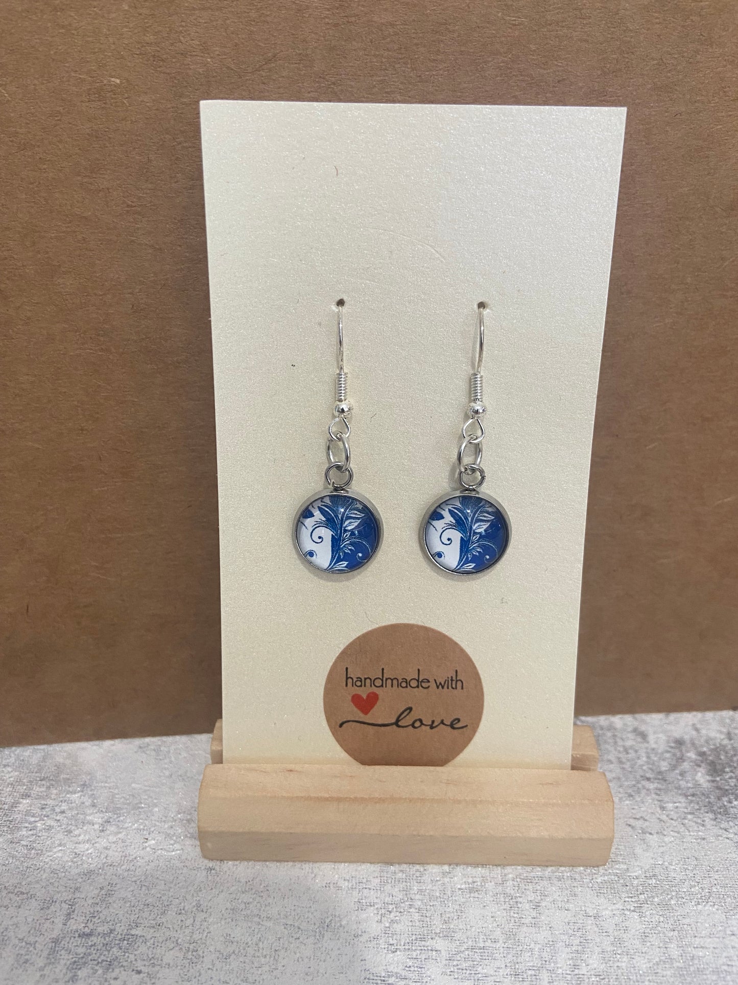 Blue/ White Pattern Earrings - Variations