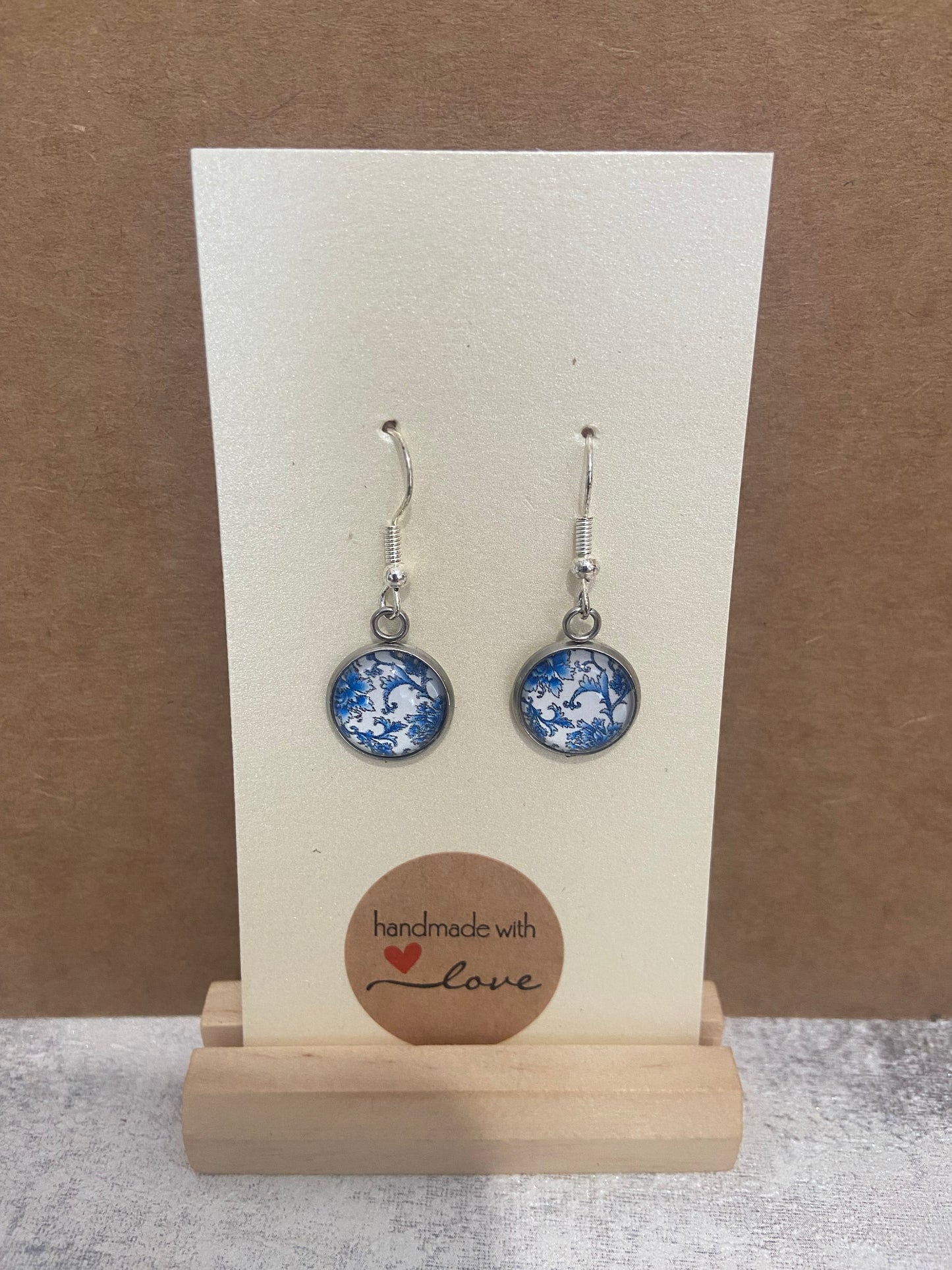 Blue/ White Pattern Earrings - Variations
