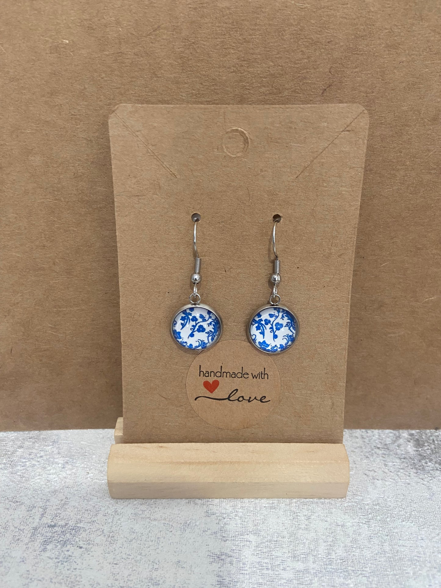 Blue/ White Pattern Earrings - Variations