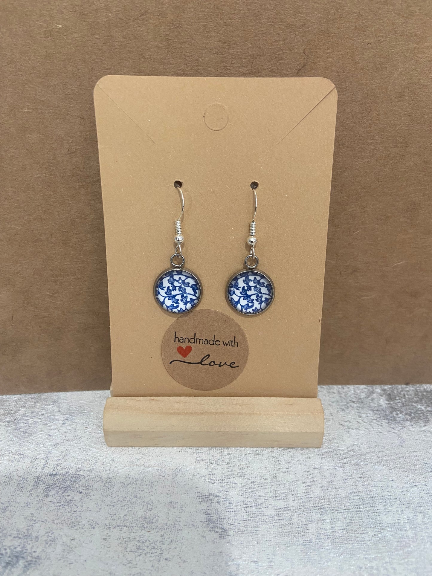 Blue/ White Pattern Earrings - Variations