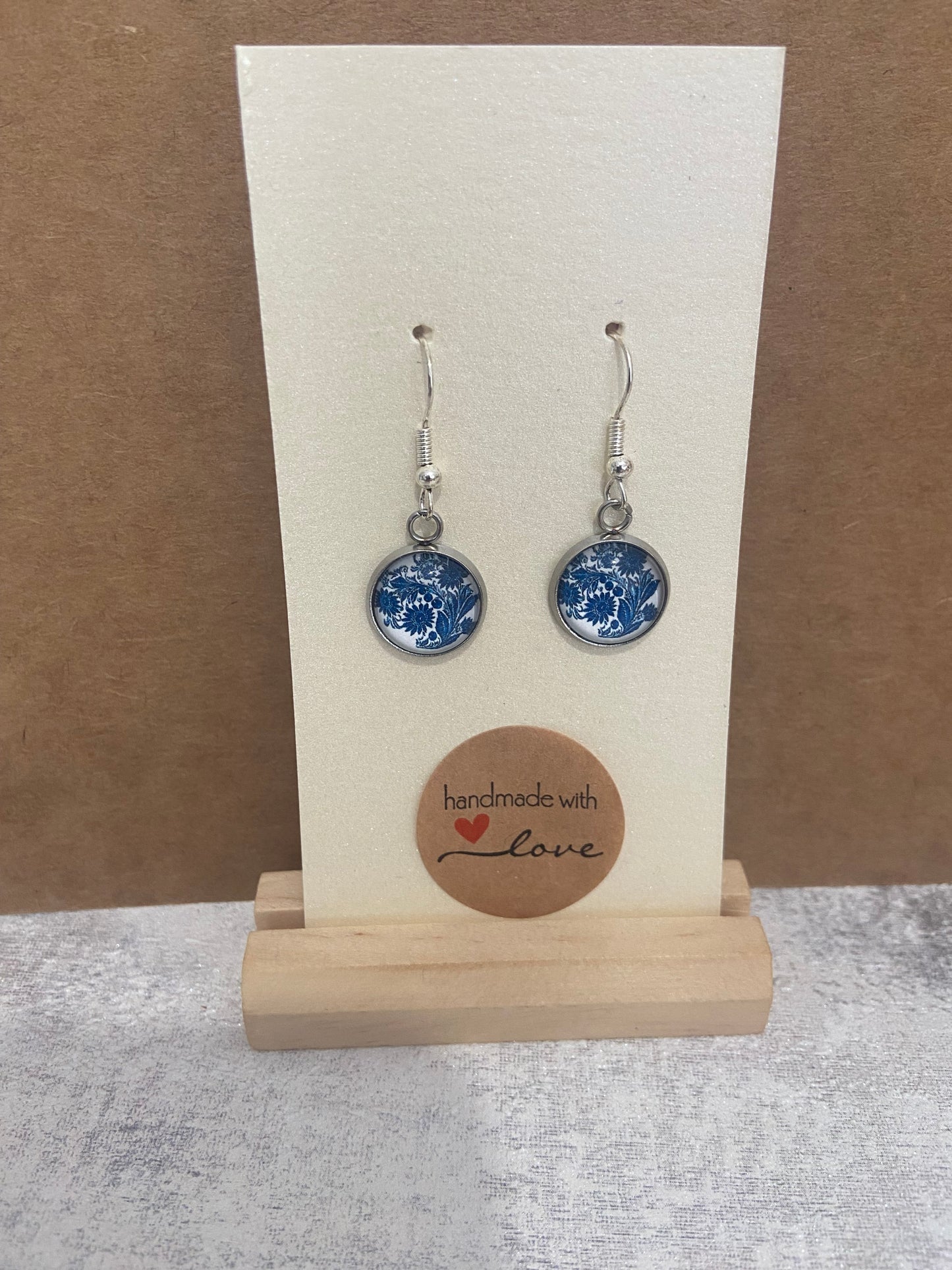 Blue/ White Pattern Earrings - Variations