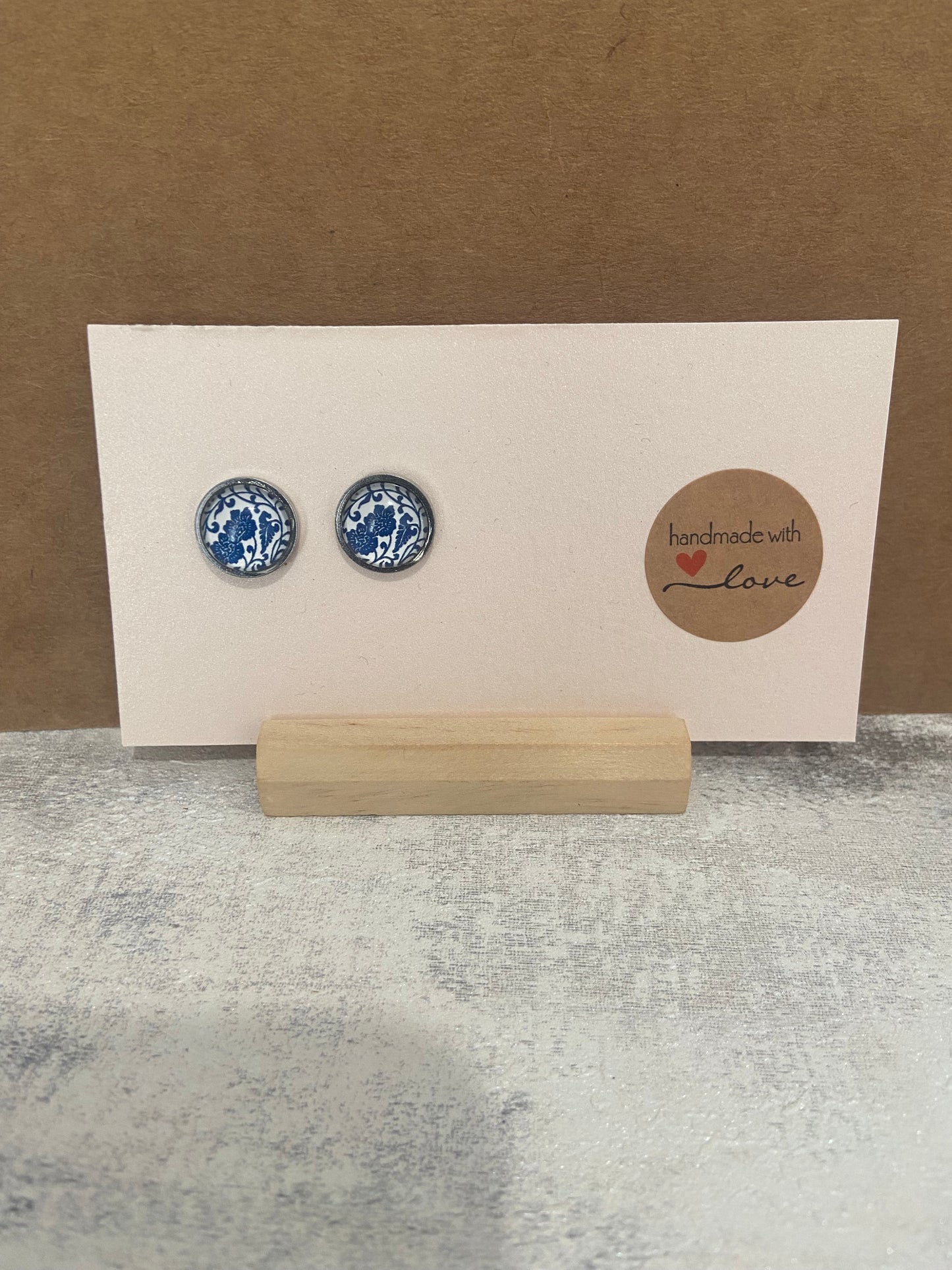 Blue/ White Pattern Earrings - Variations