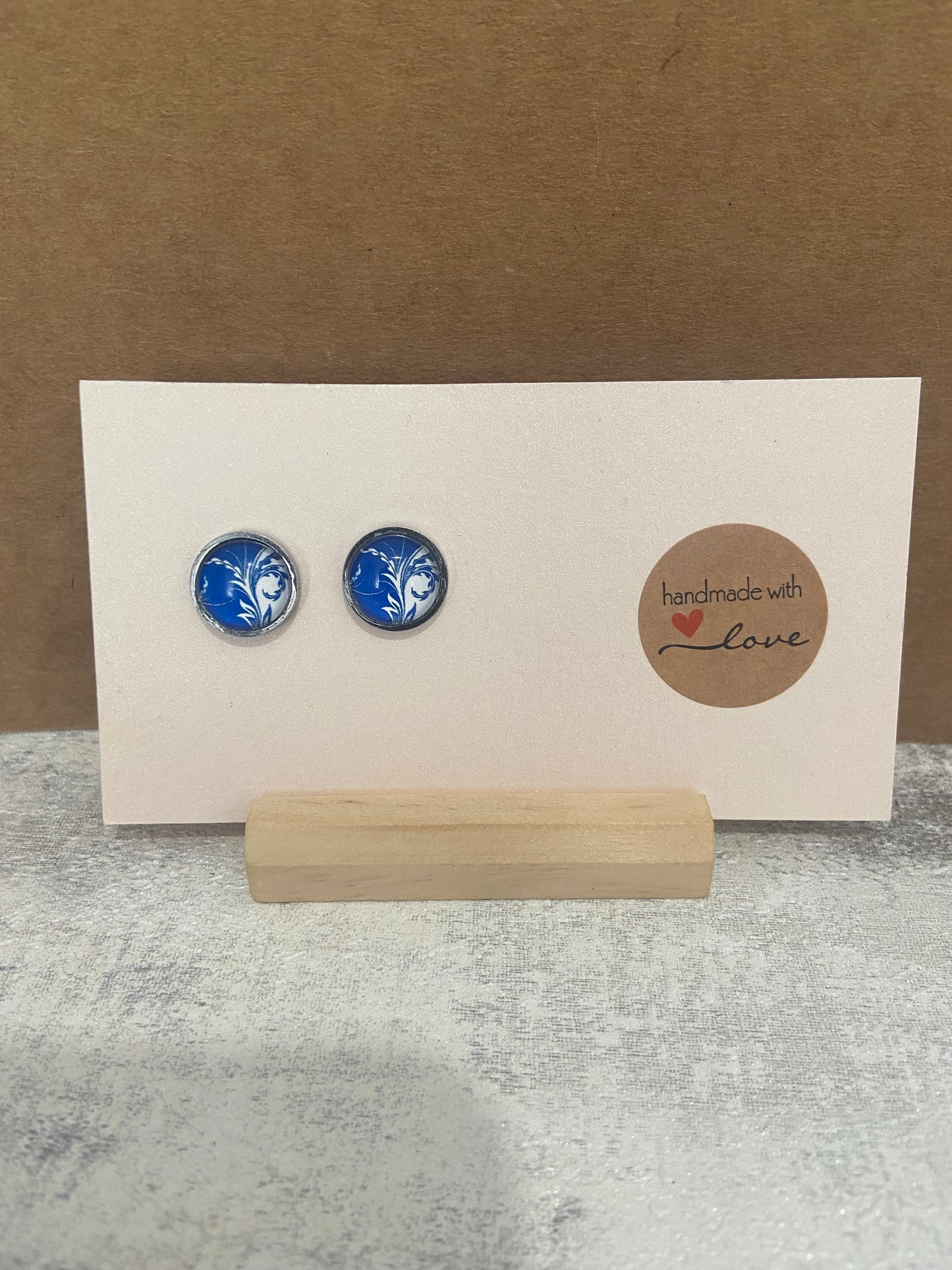 Blue/ White Pattern Earrings - Variations