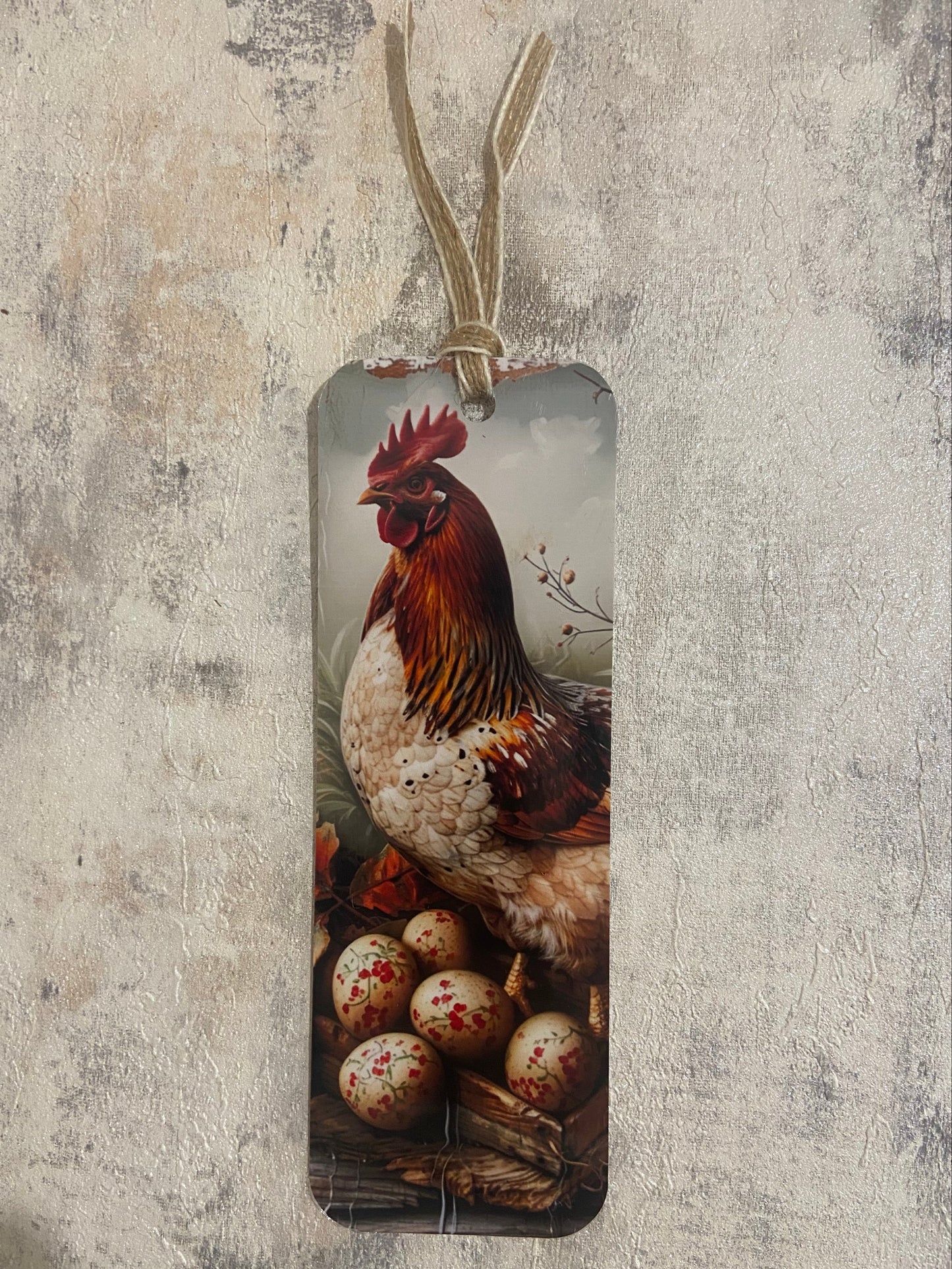 Laminated Bookmark- Rooster