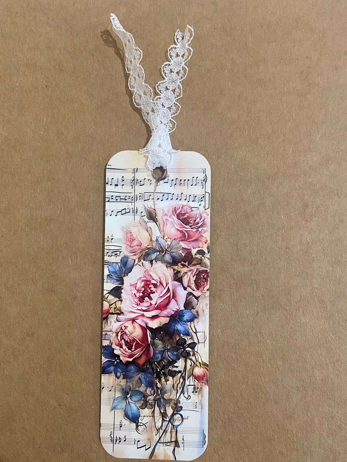 Laminated Bookmark- Vintage Roses