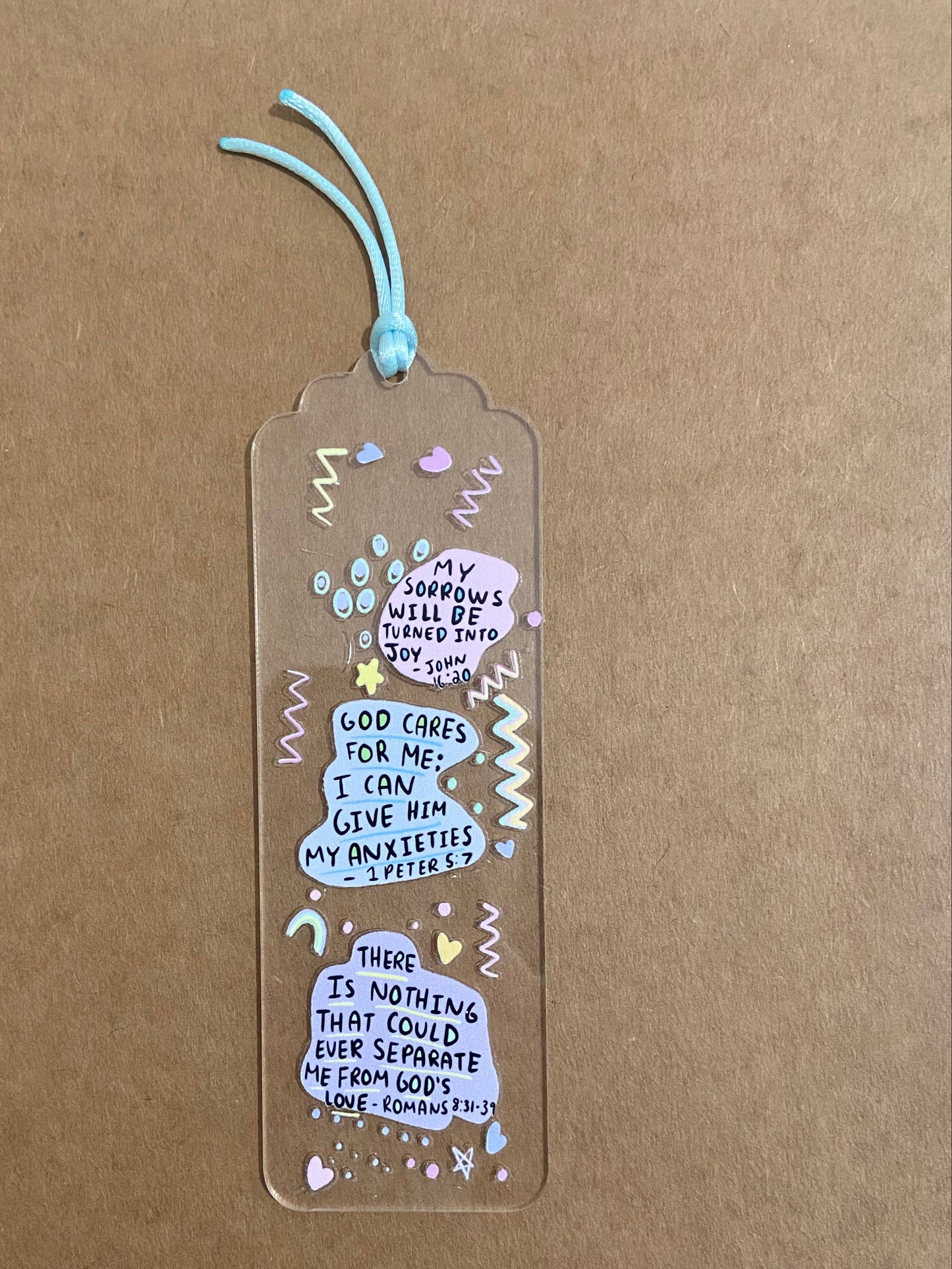 Acrylic Bible Verses Bookmark - 4 Variations