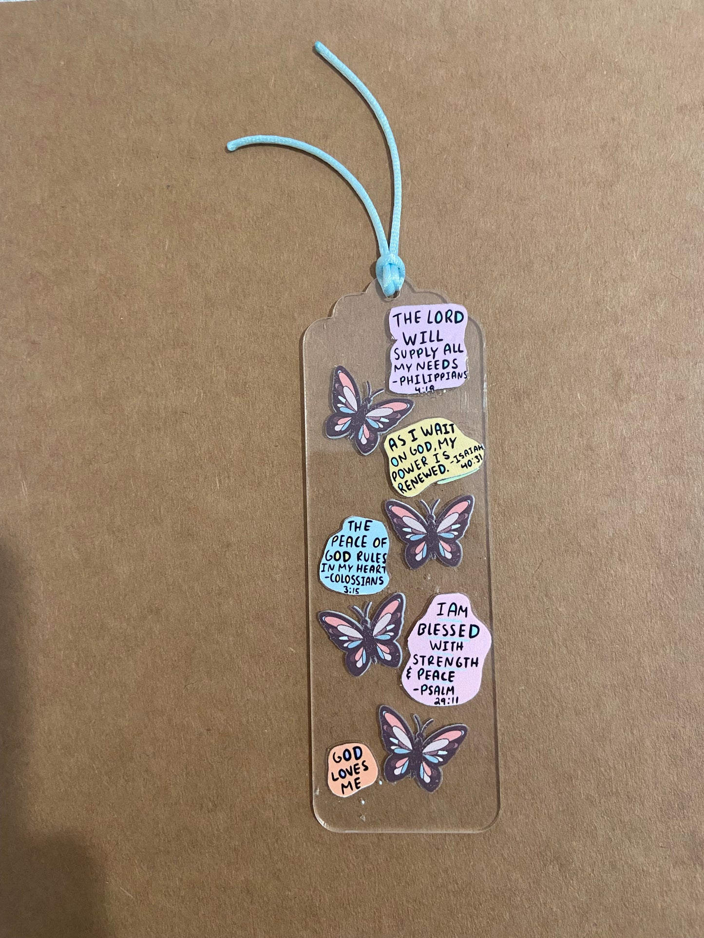 Acrylic Bible Verses Bookmark - 4 Variations