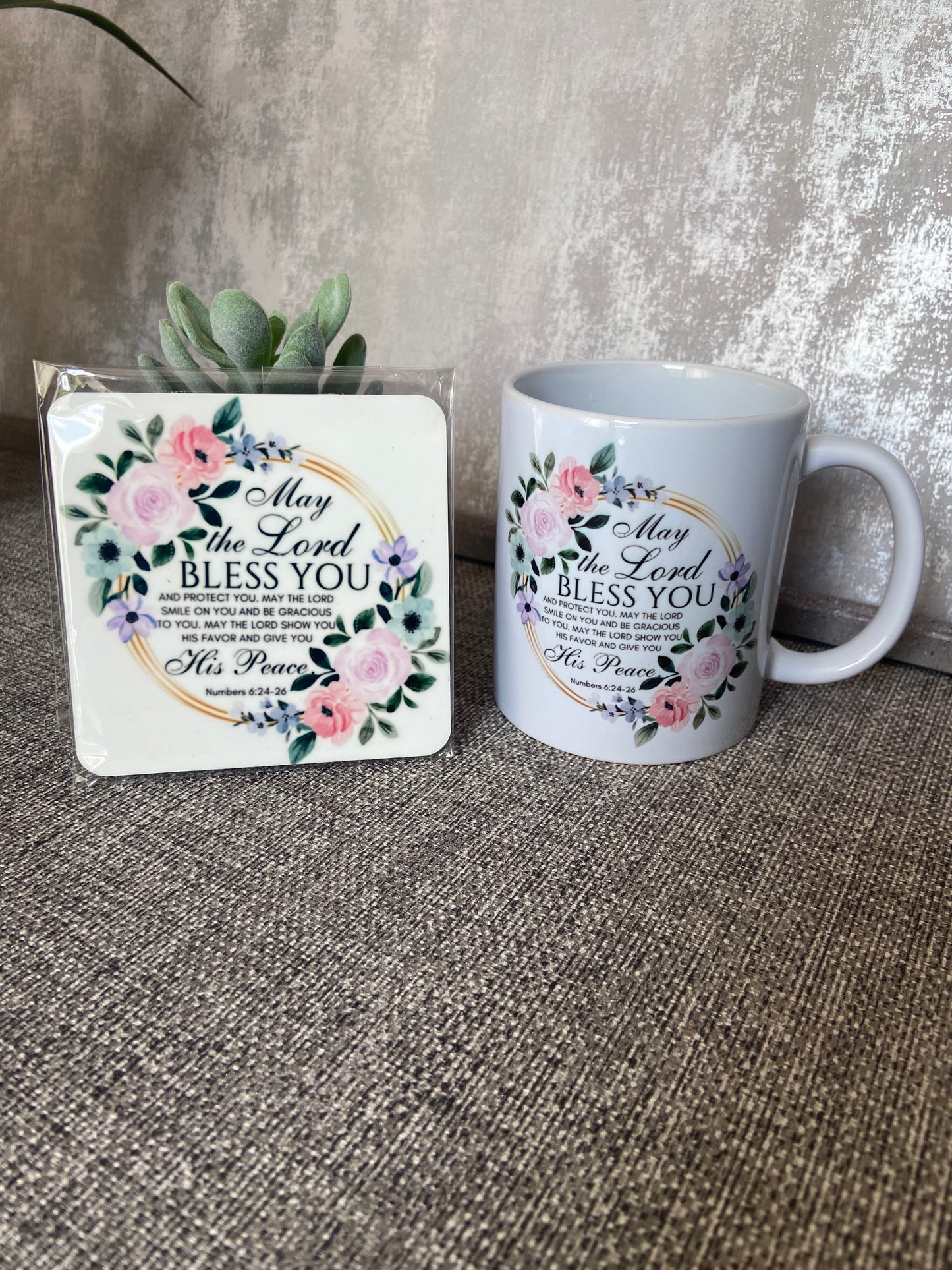 May The Lord Bless You Numbers 6:24-26 Mug & Coaster Set