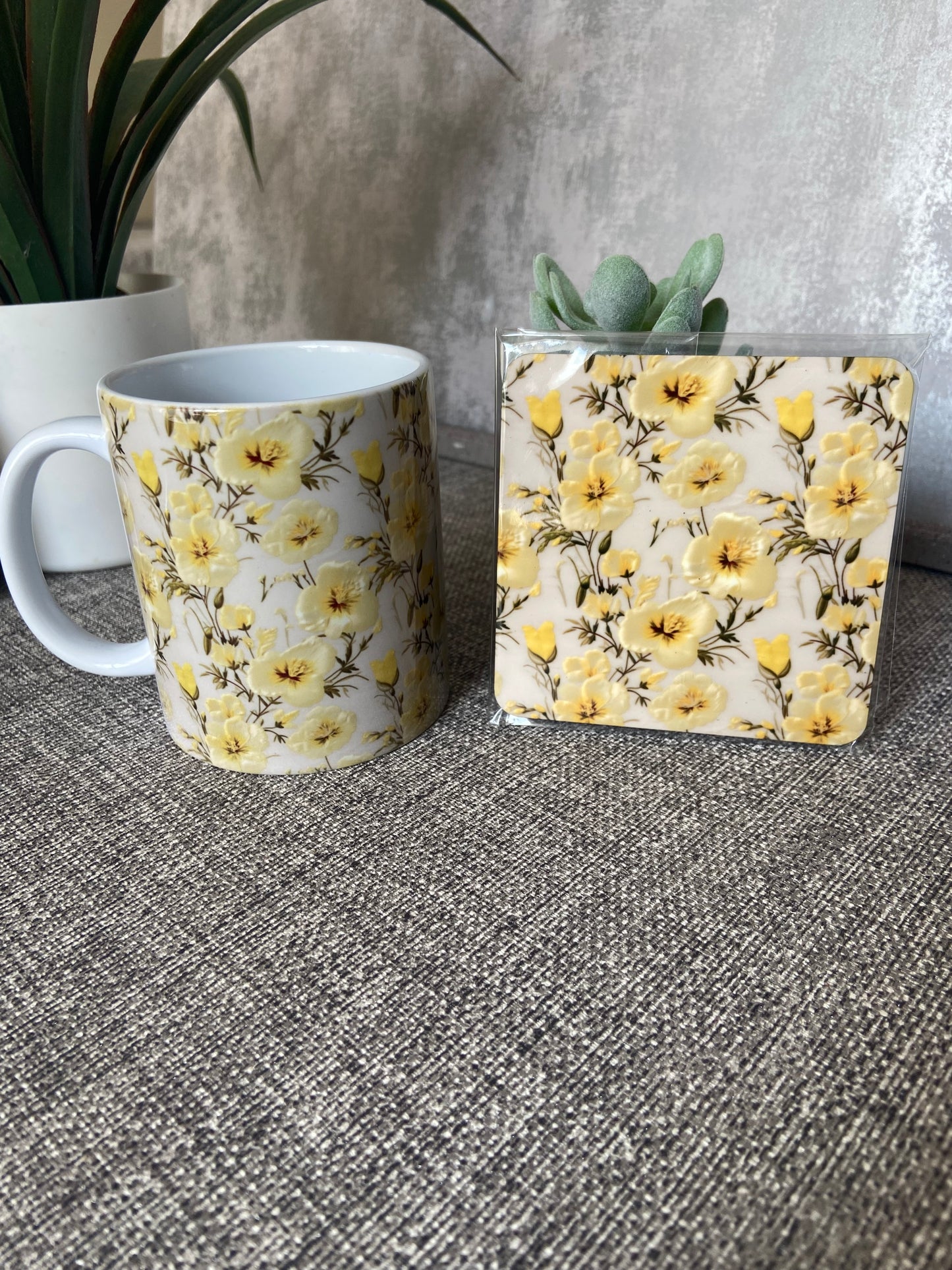 Primroses Mug & Coaster Set