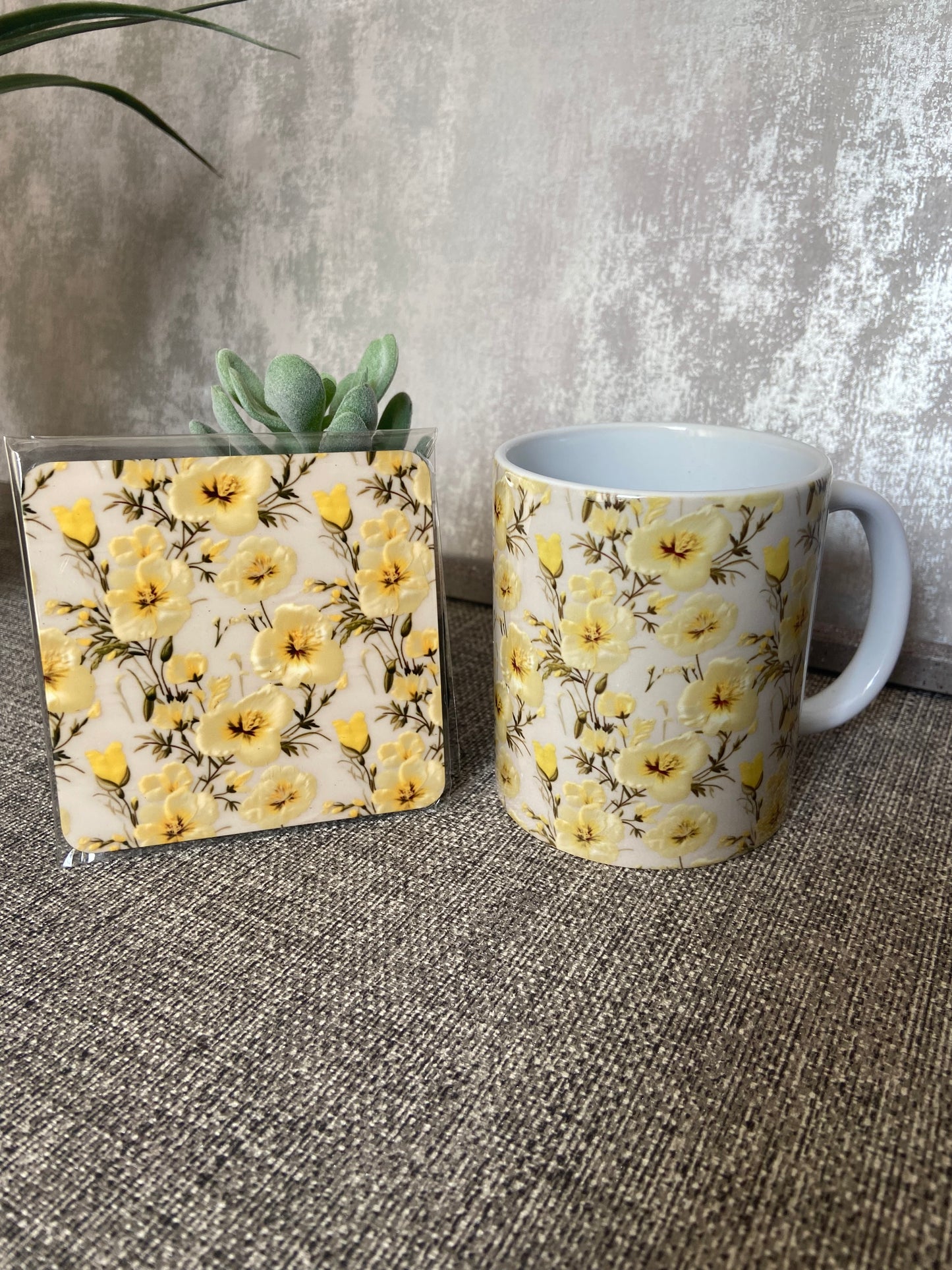 Primroses Mug & Coaster Set