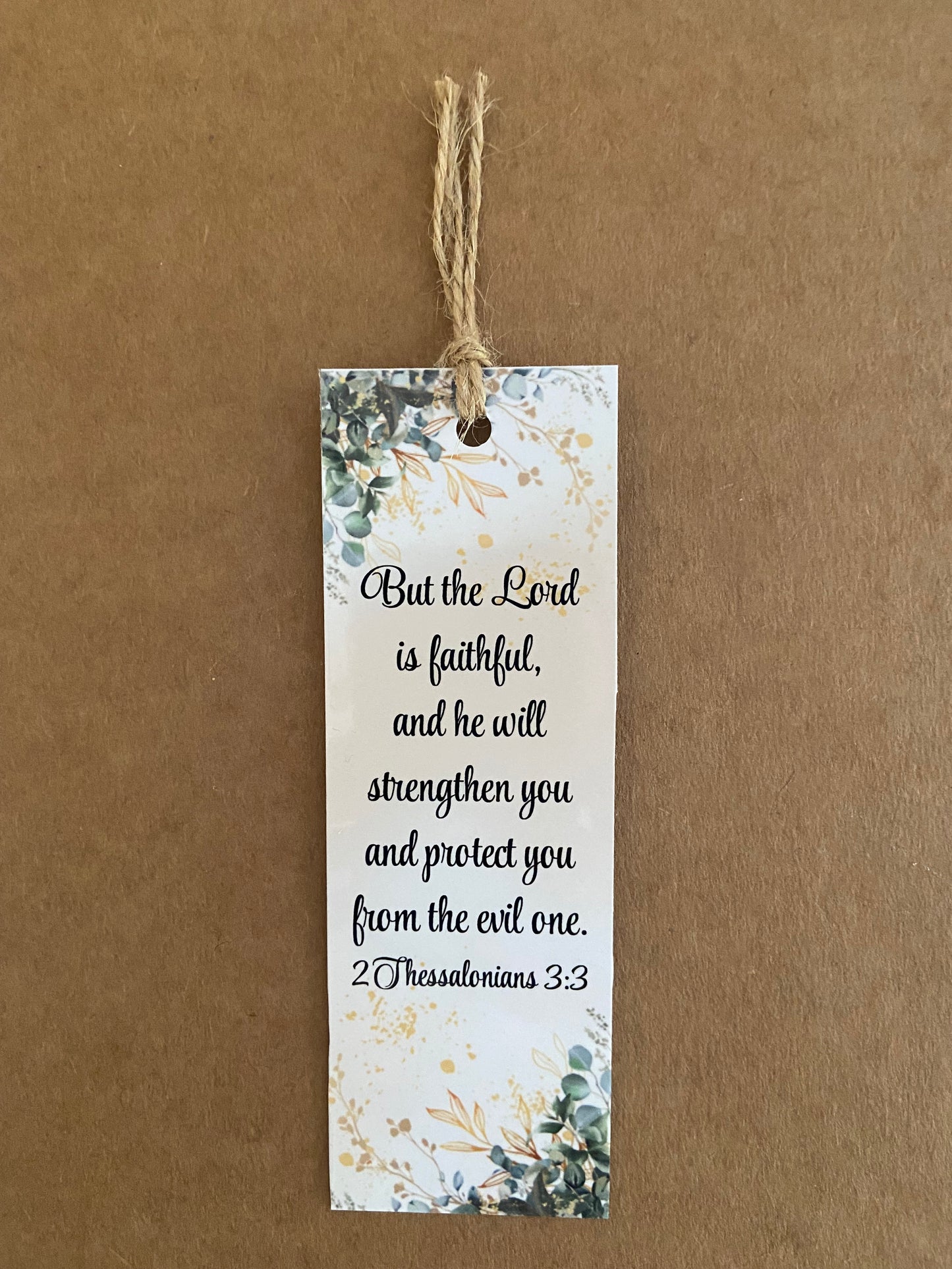 Laminated Bookmark- But The Lord is Faithful 2 Thessalonians 3:3